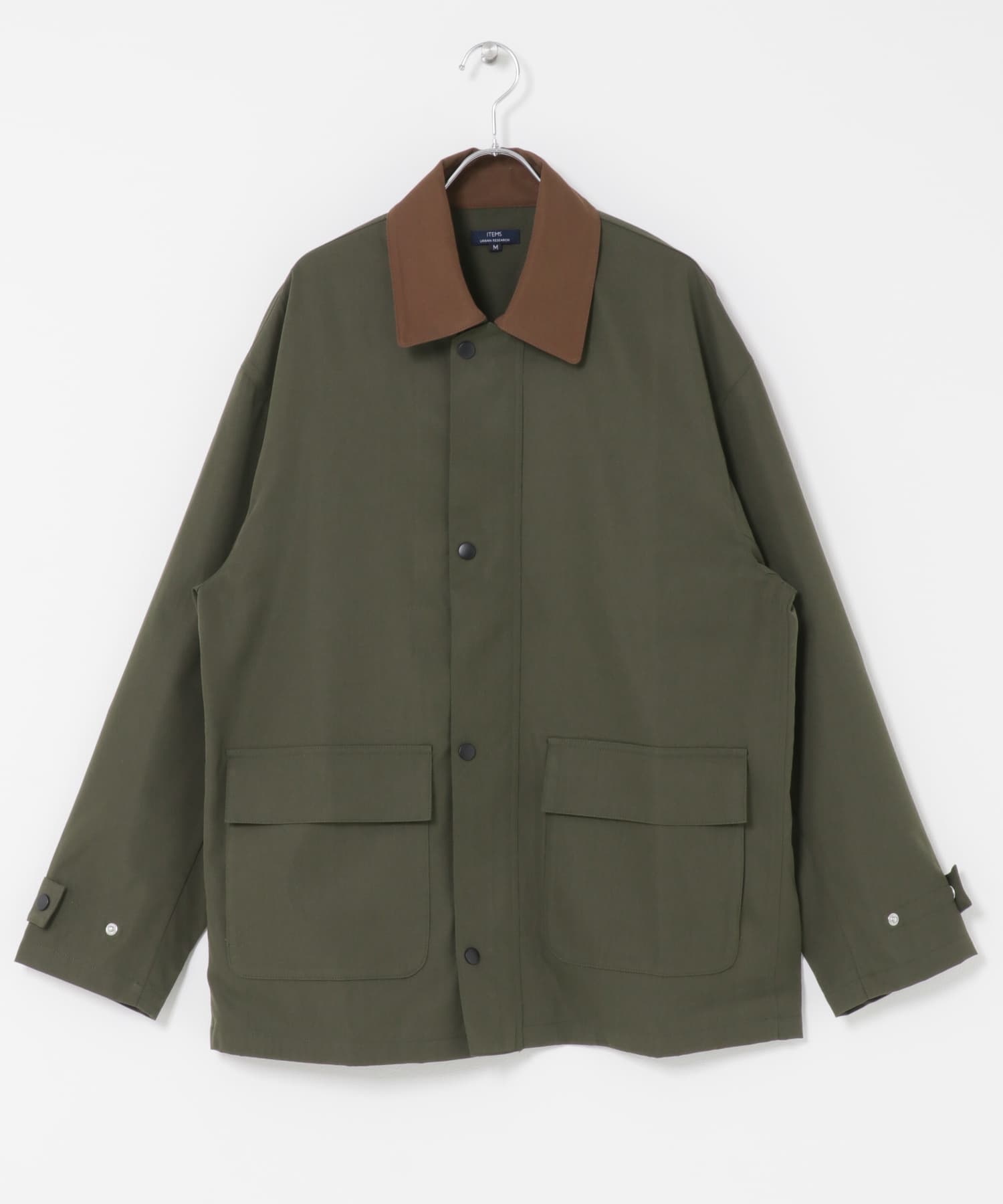 襟配色 ハンティングジャケット KHK M