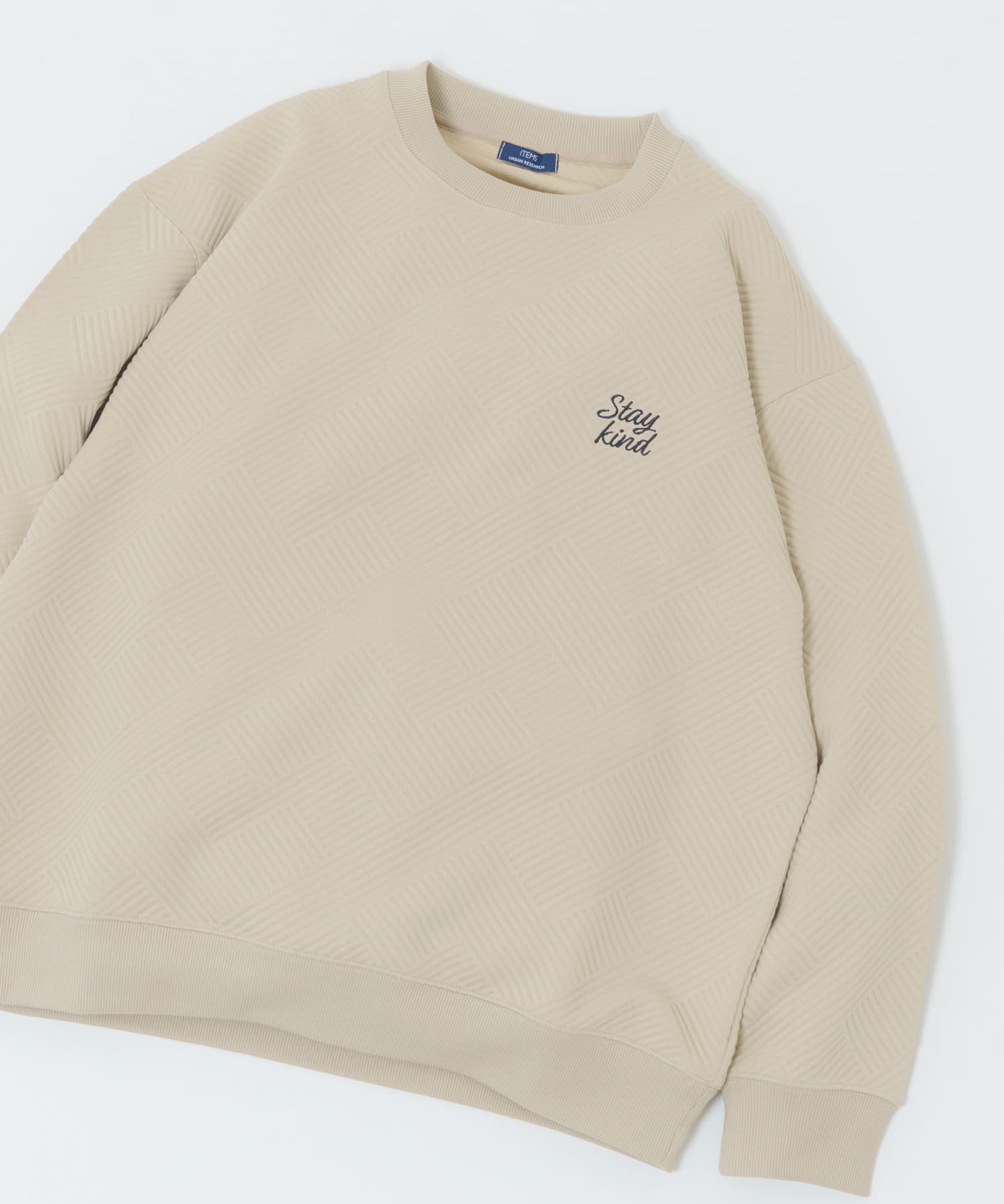 刺繍ジャカードロングスリーブカットソー