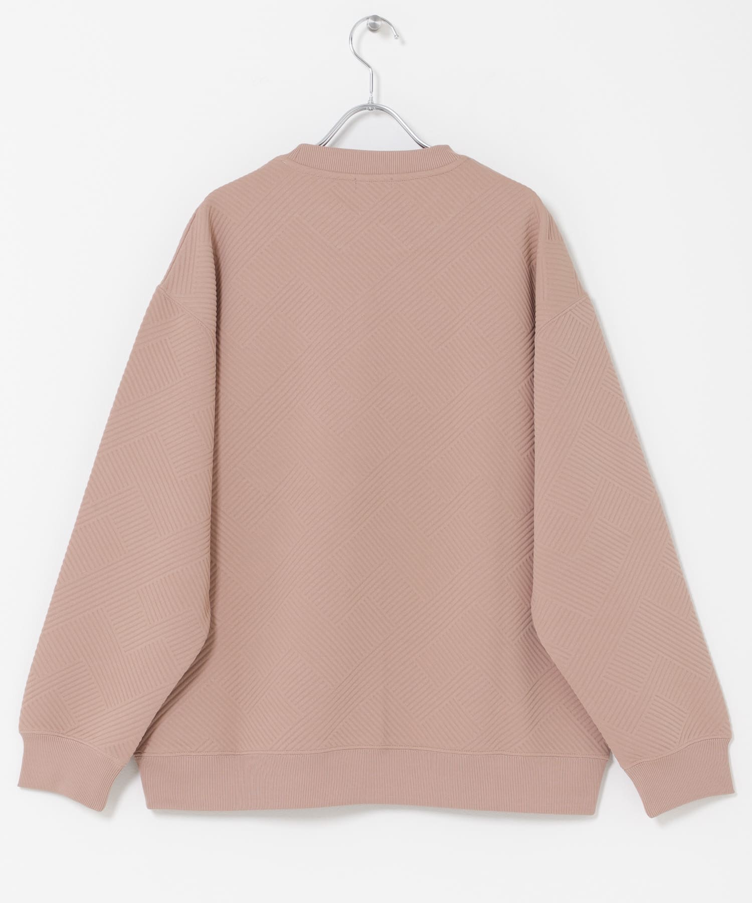 刺繍ジャカードロングスリーブカットソー P.BEIGE M