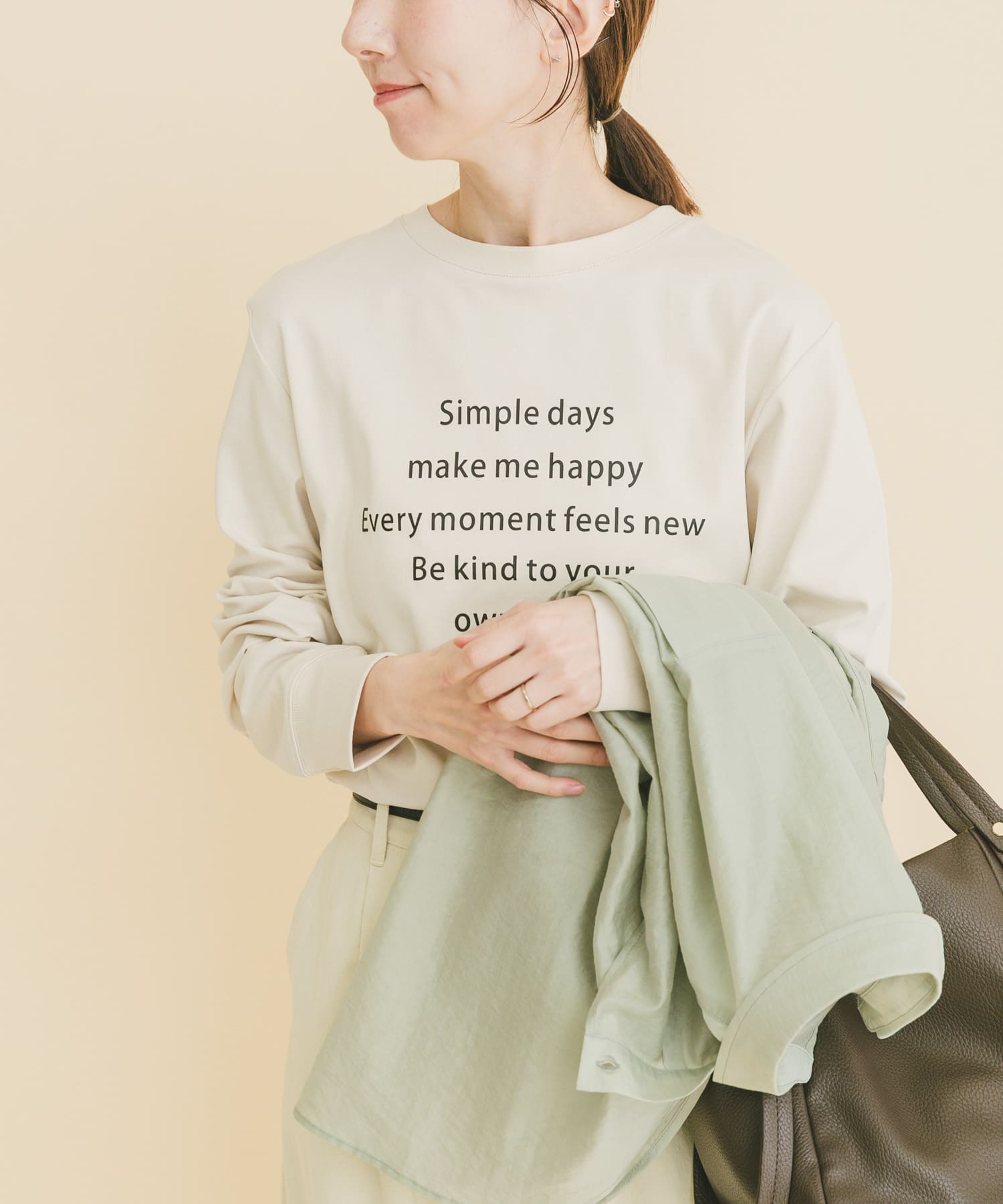 ロゴプリントロンTシャツ