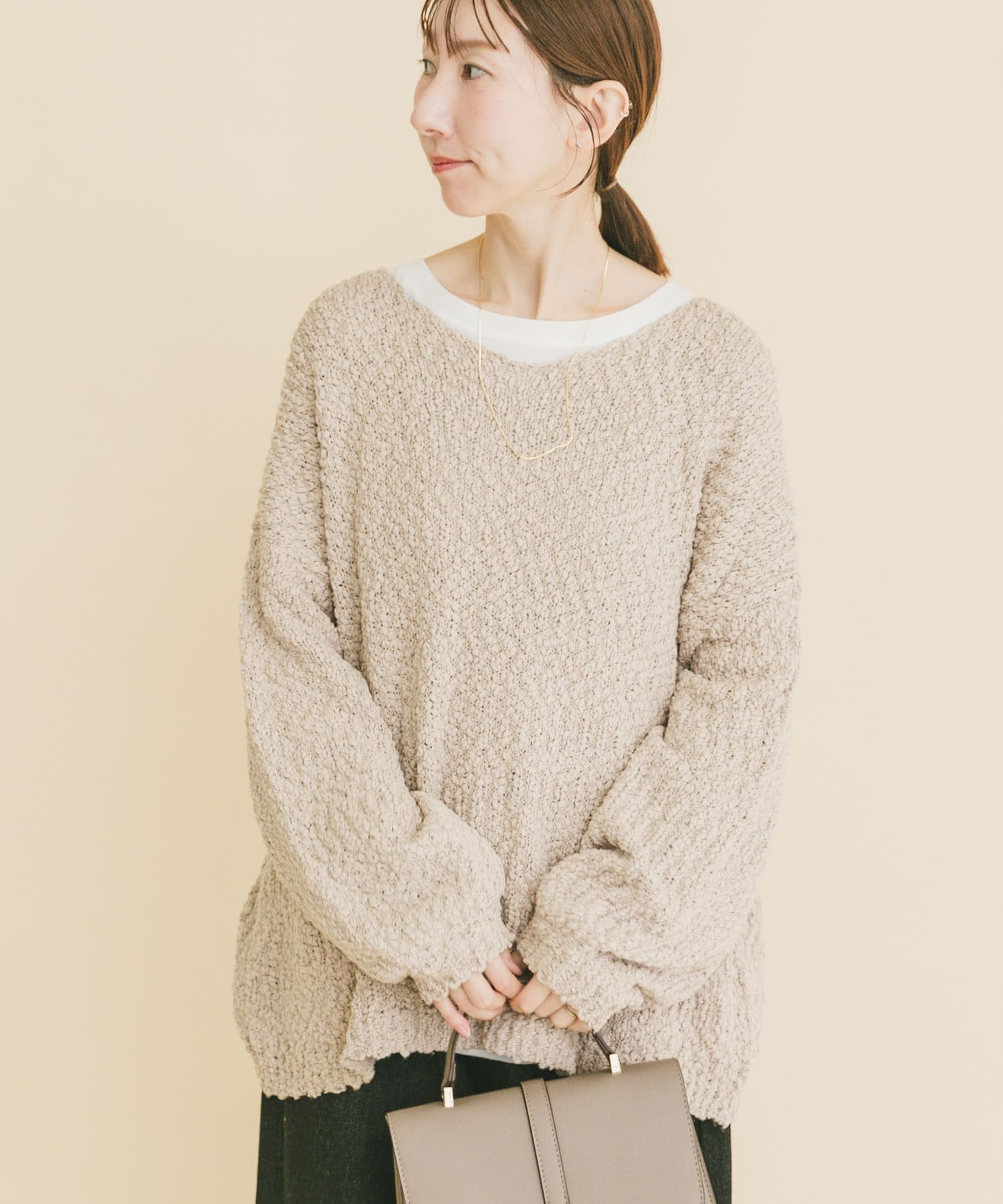 『イージーケア』インナーセットＶネックニット