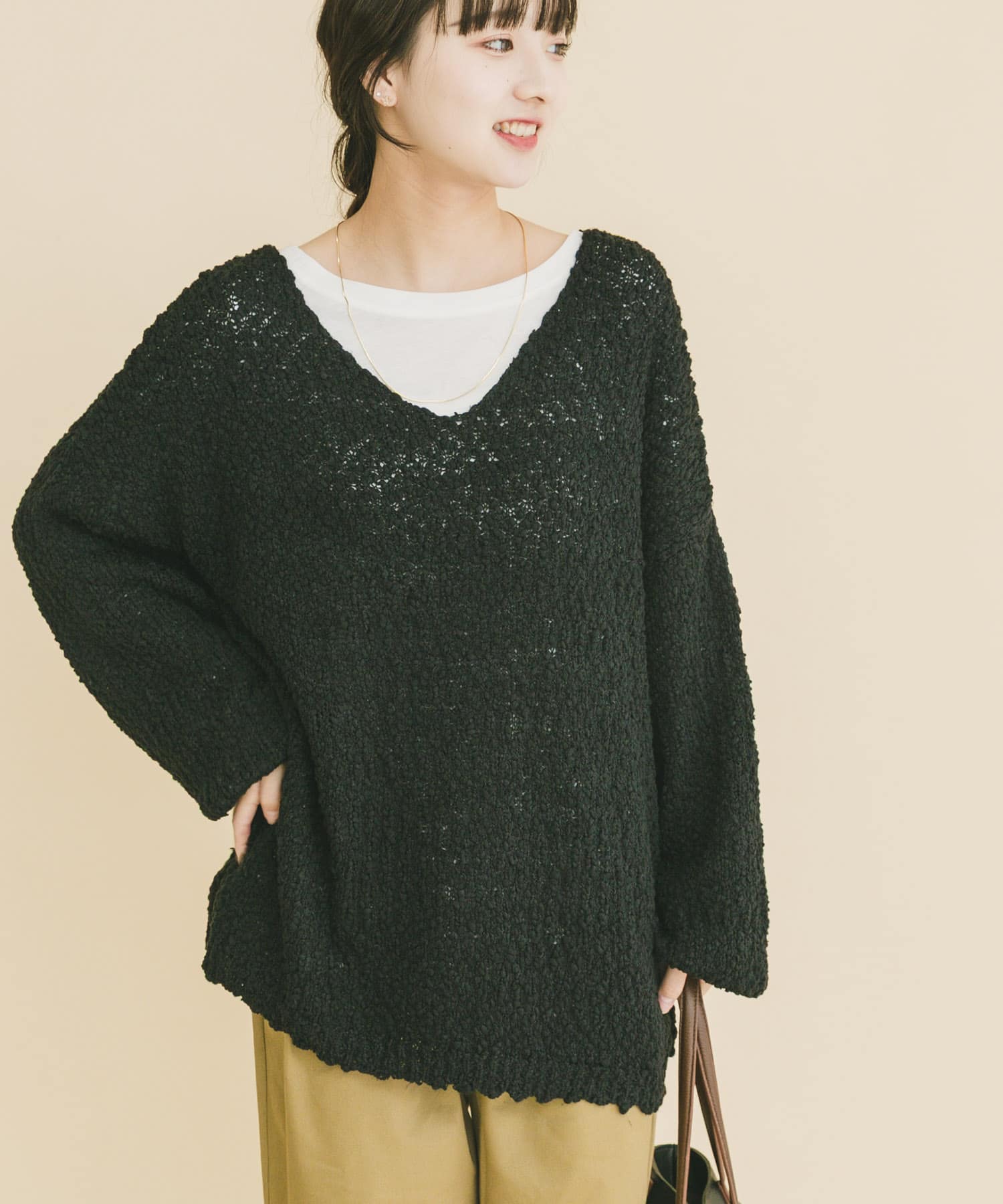 インナーセットＶネックニット