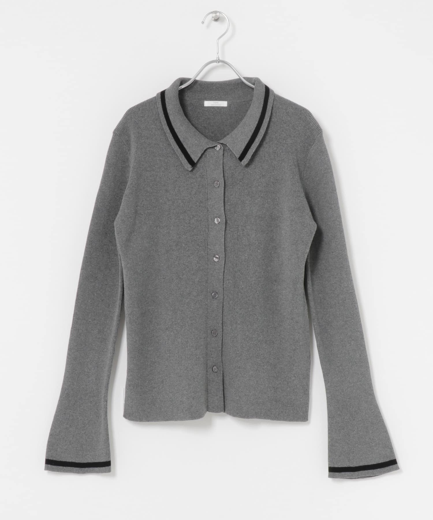 配色ポロニット GRY Free