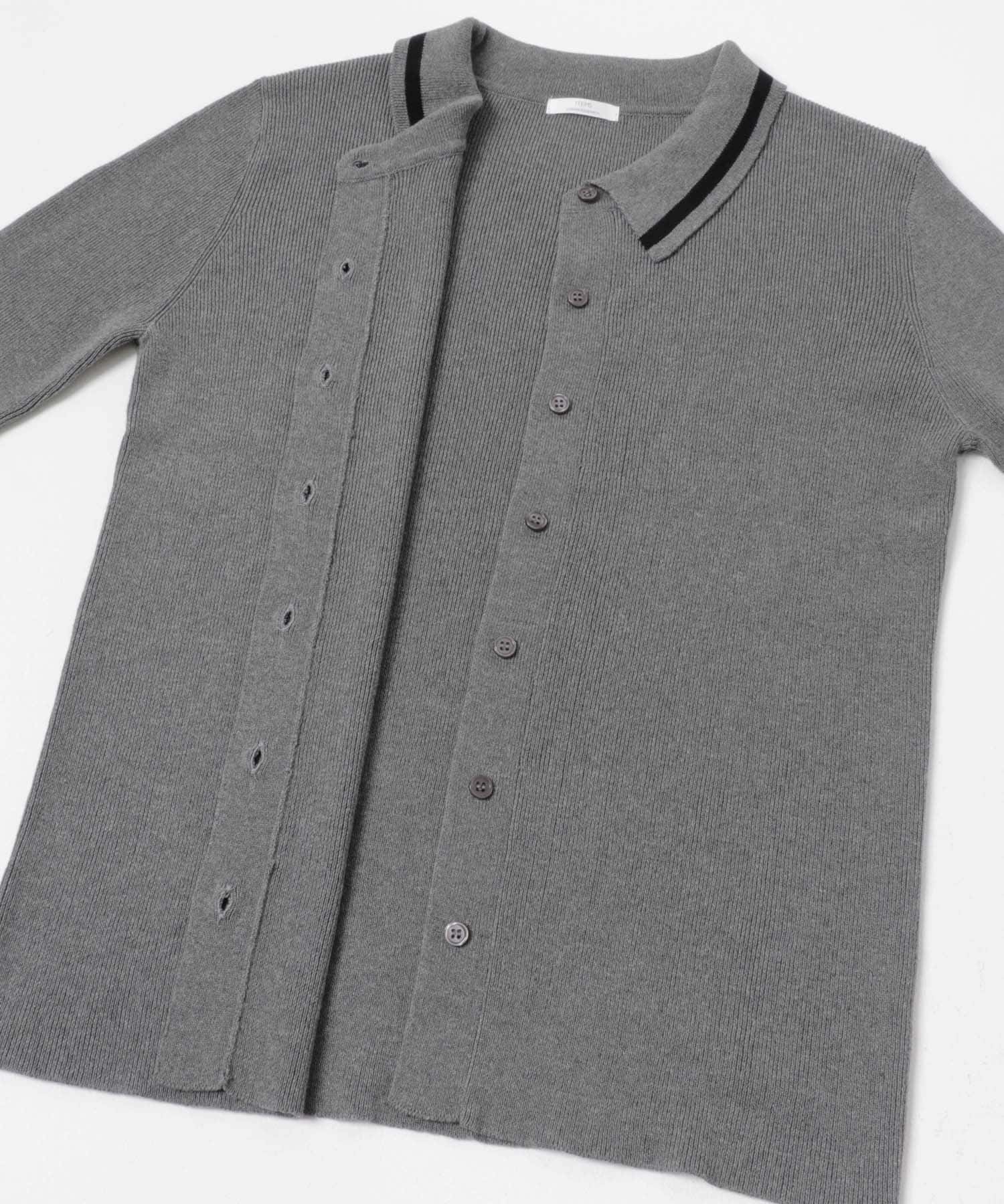 配色ポロニット GRY Free