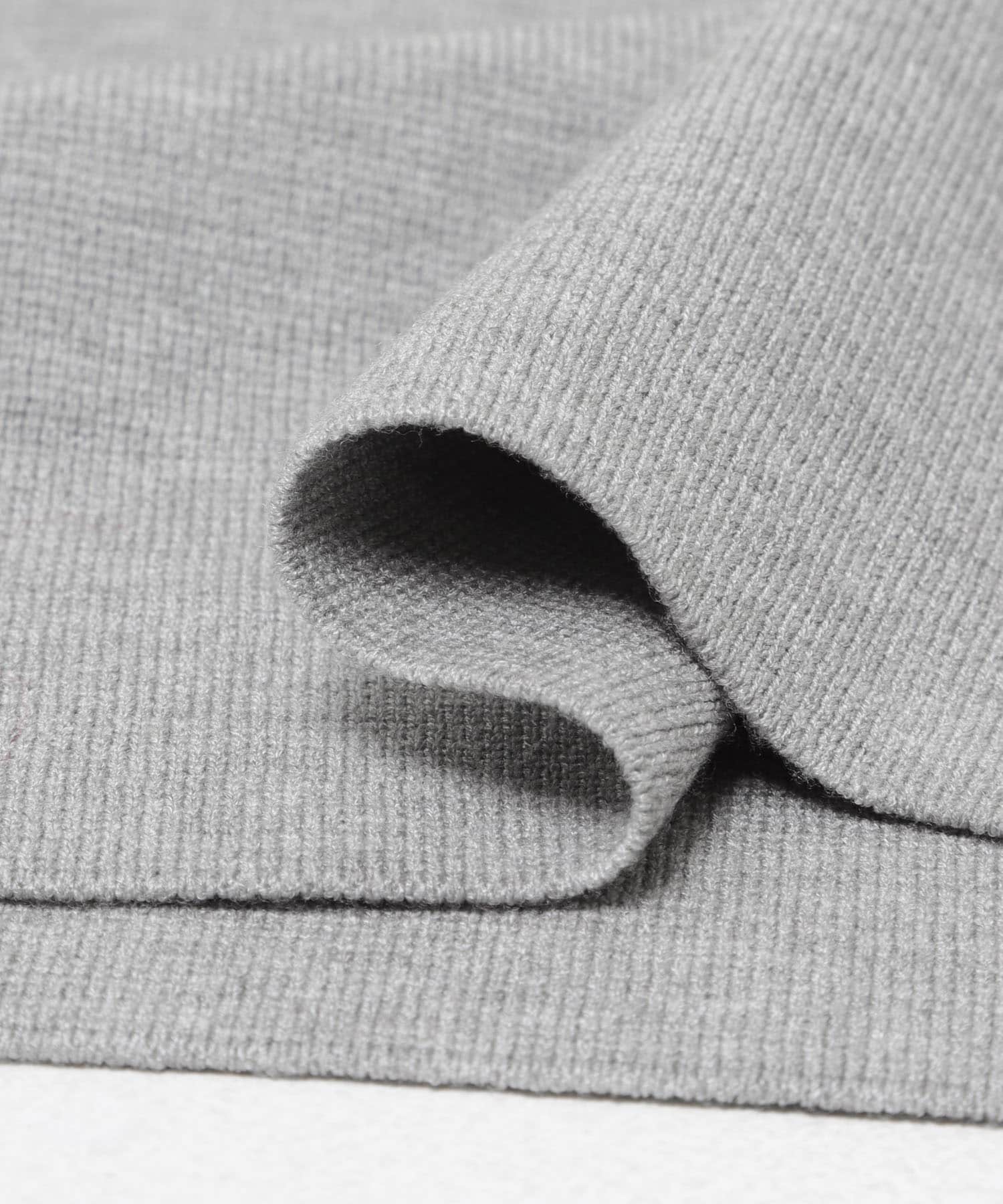 ボトルネックニットプルオーバー GRY Free