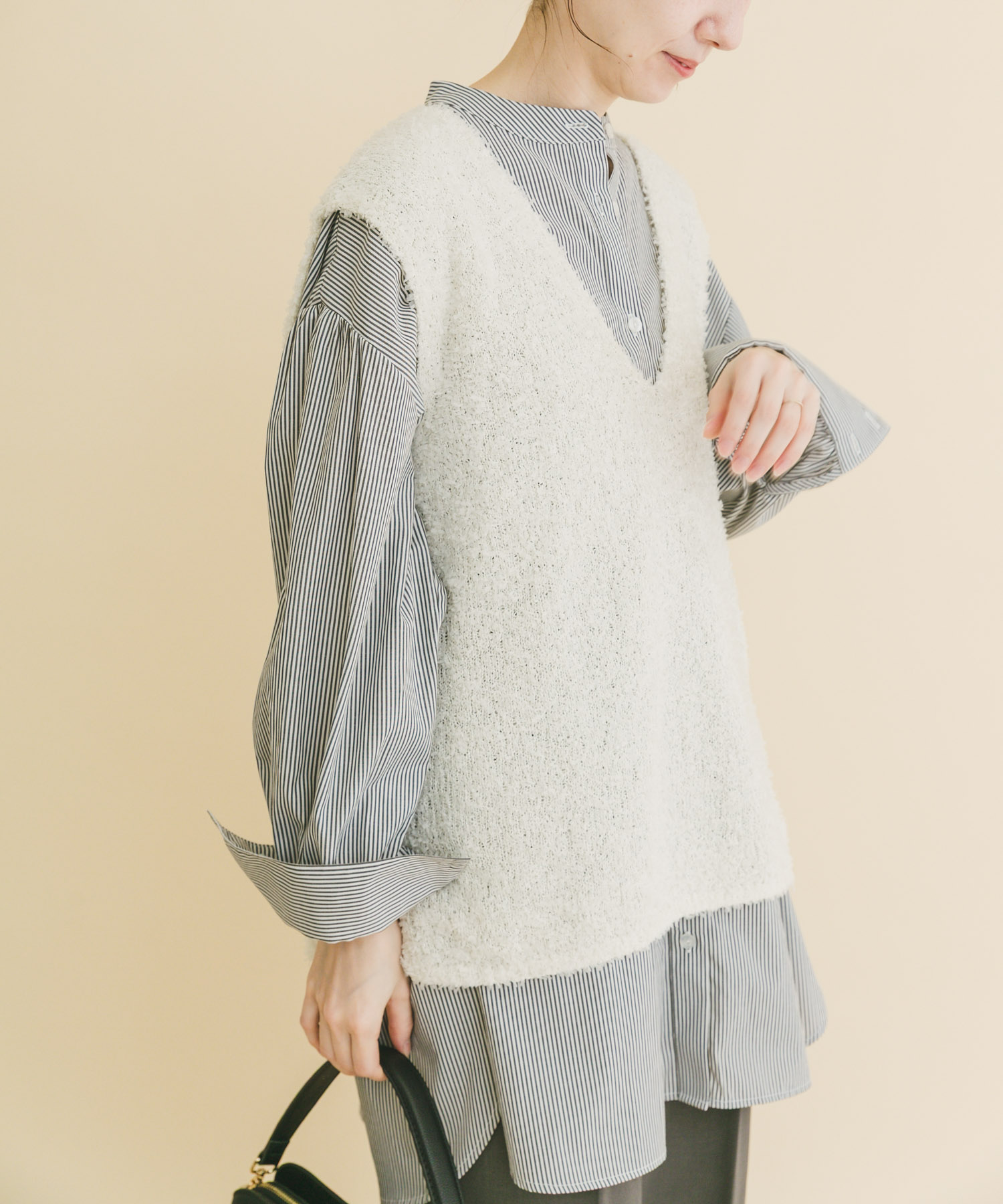 リボンヤーンベスト