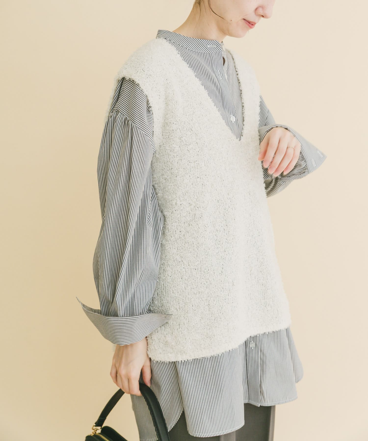 リボンヤーンベスト