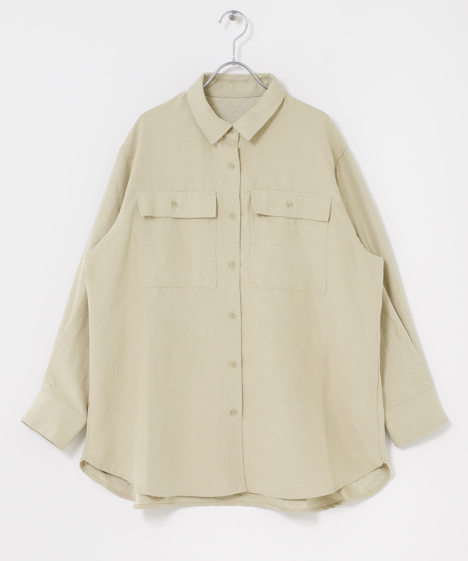 ピーチスキンシャツ BEG Free