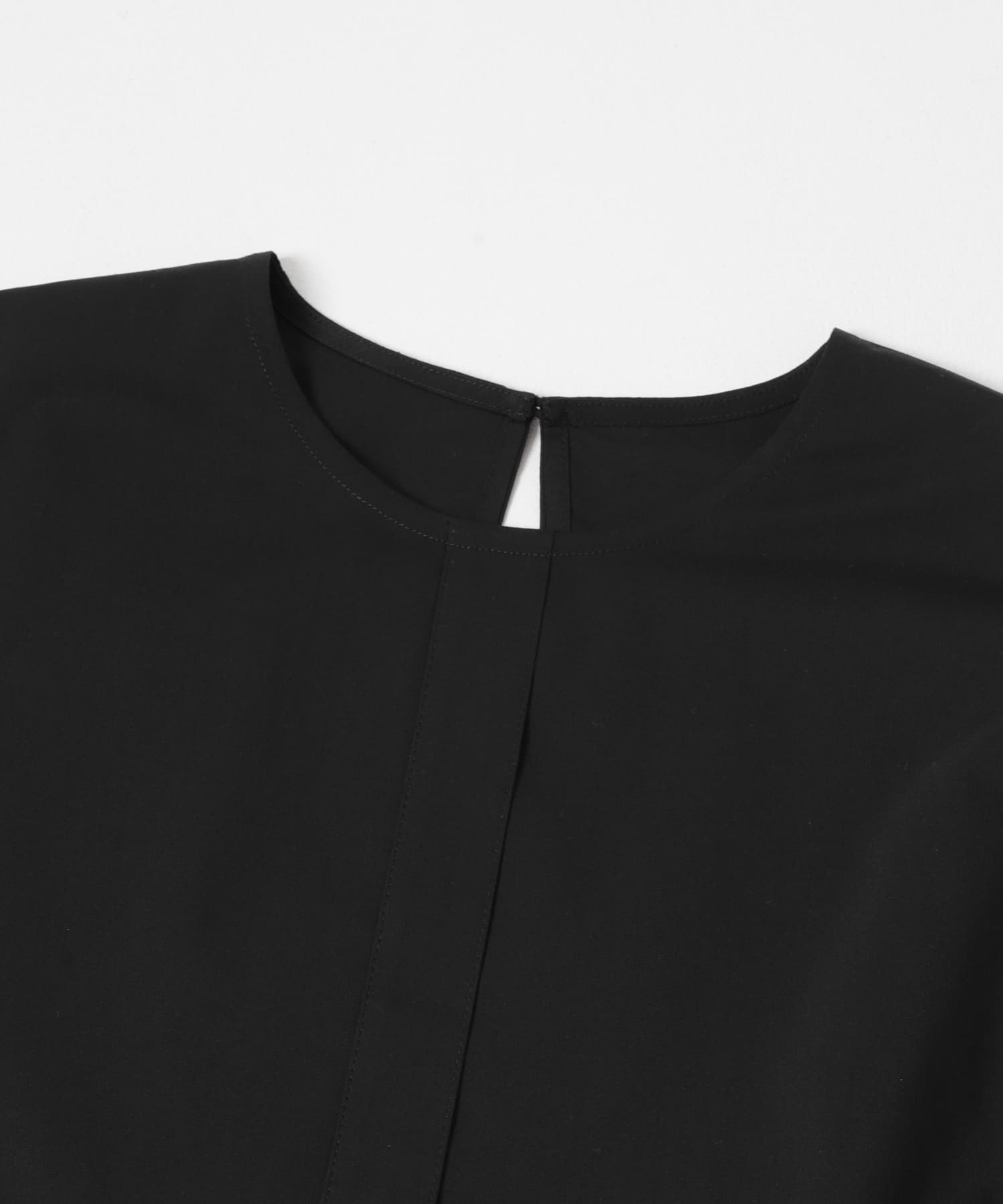 ギャザーペプラムブラウス BLK Free