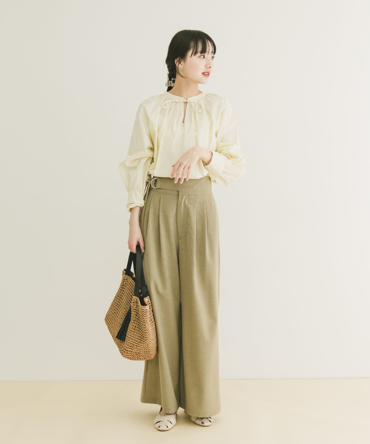 ホットフィックス2WAYブラウス MILK Free