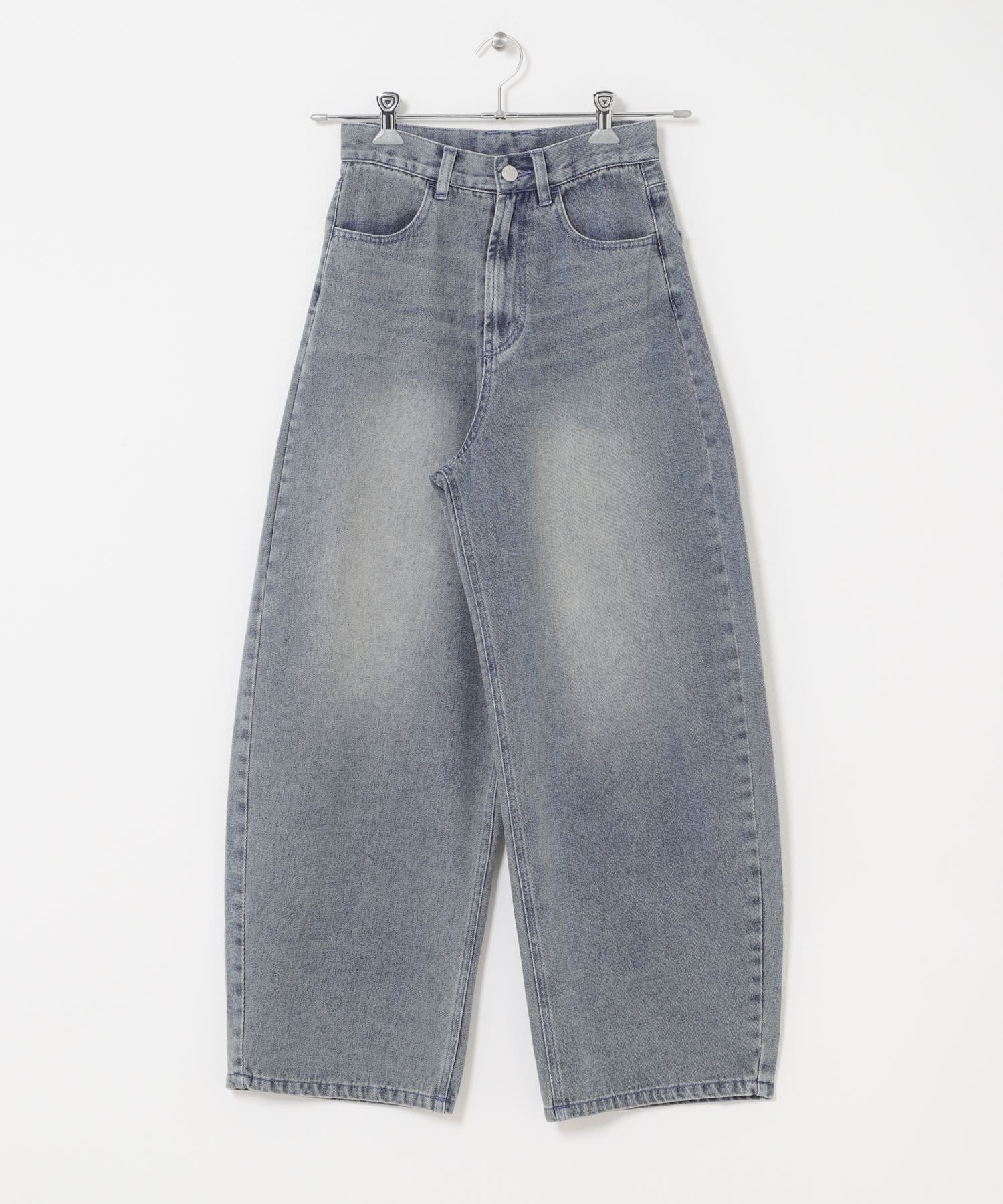 デニムコクーンパンツ WASHBLU S