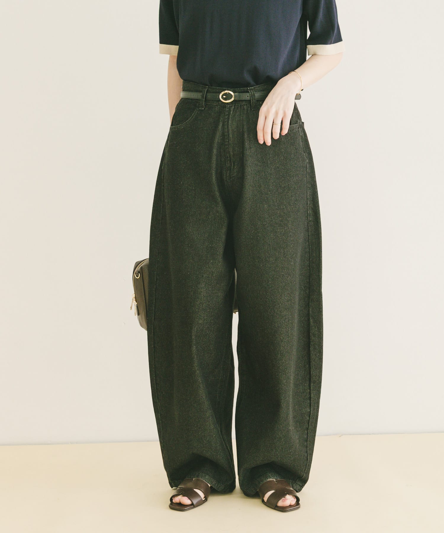 デニムコクーンパンツ