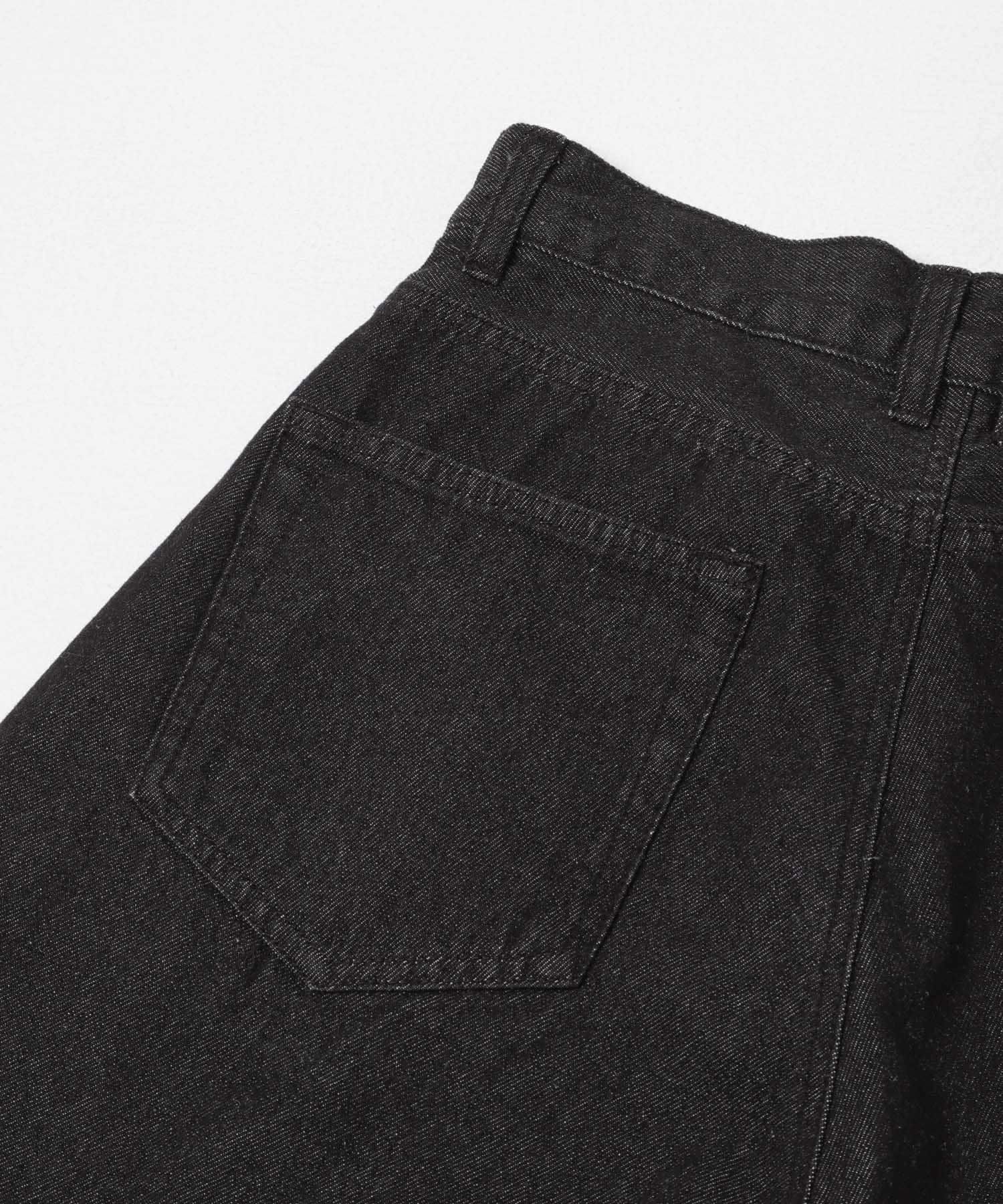 デニムコクーンパンツ BLK S