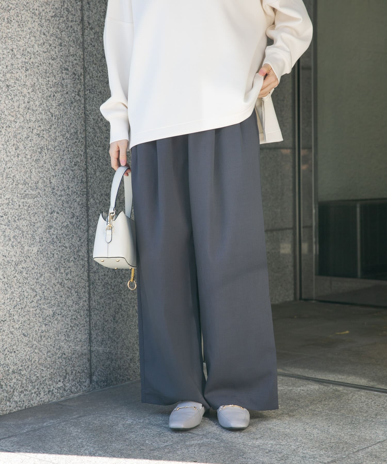 『イージーケア/速乾/UVカット』強撚イージーパンツ