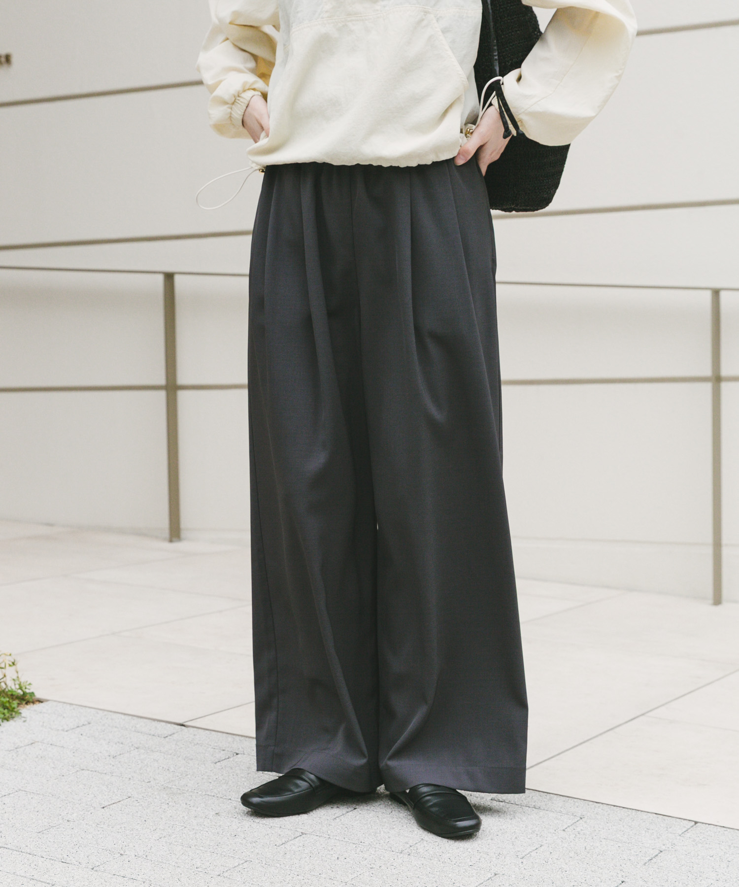 『イージーケア/速乾/UVカット』強撚イージーパンツ