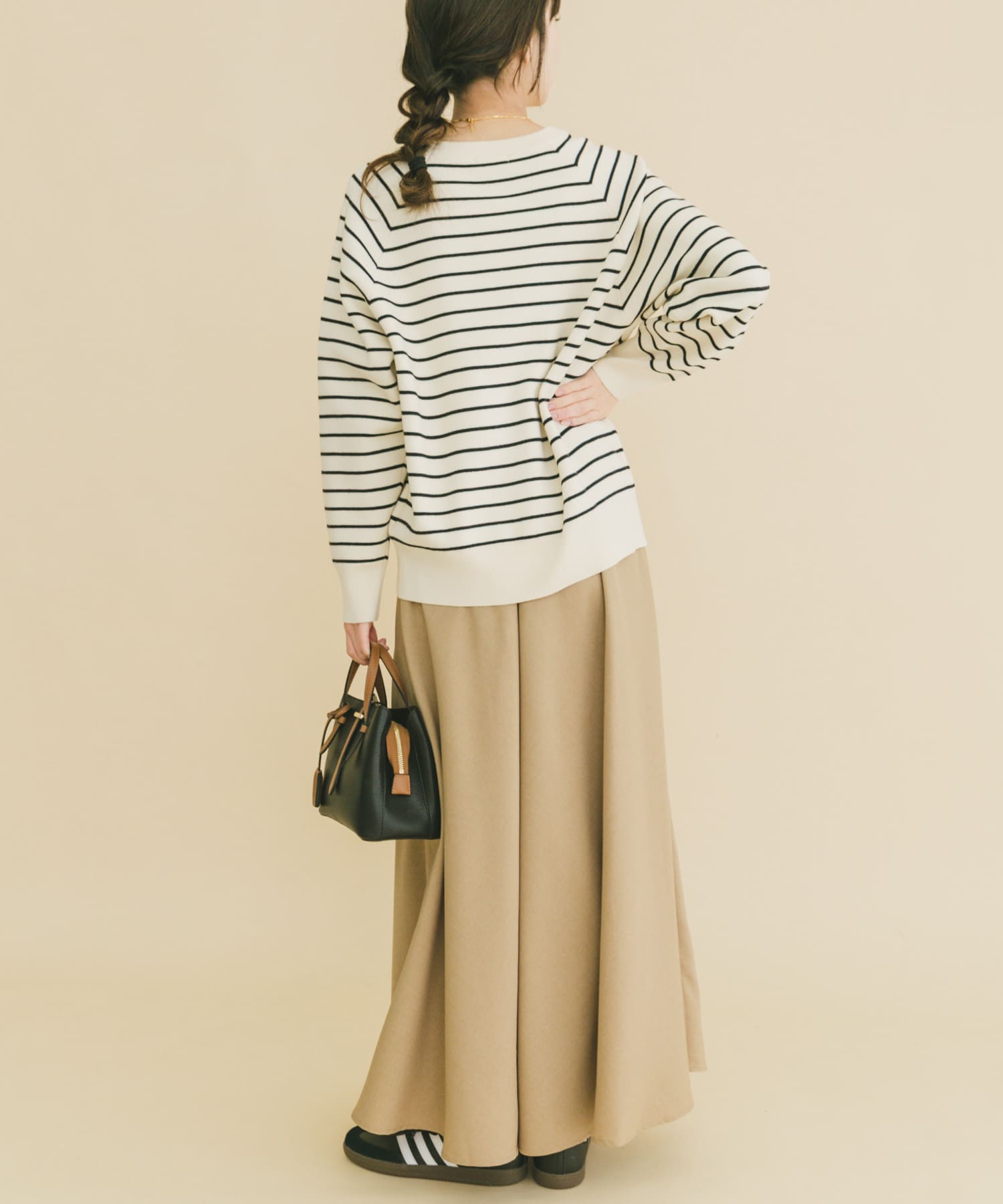 スウェットライクニットスカートセット