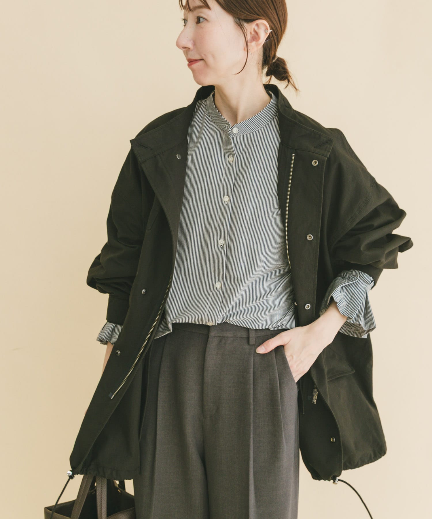 ミリタリーモッズコート