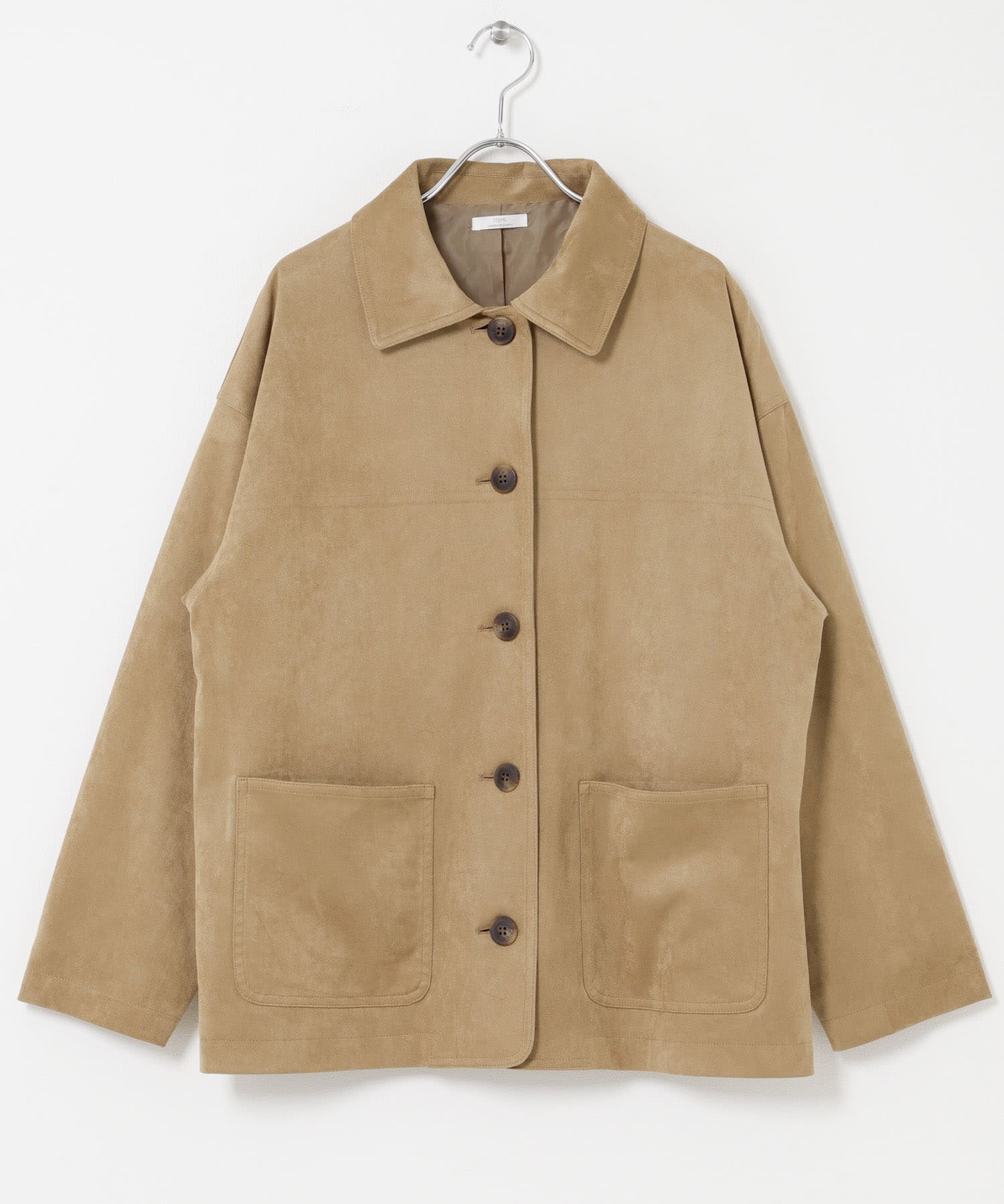 フェイクスエードオーバージャケット