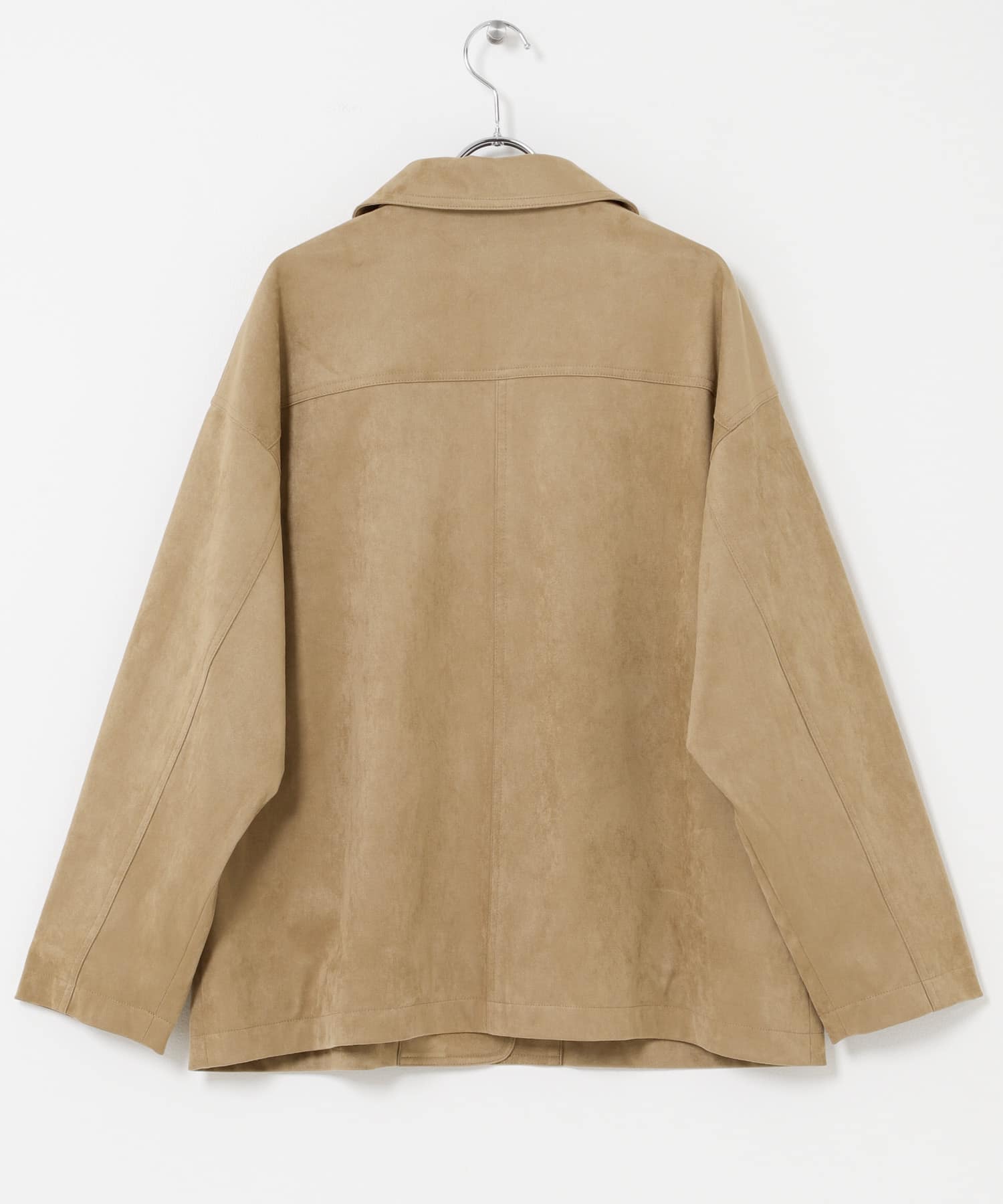 フェイクスエードオーバージャケット BEG Free