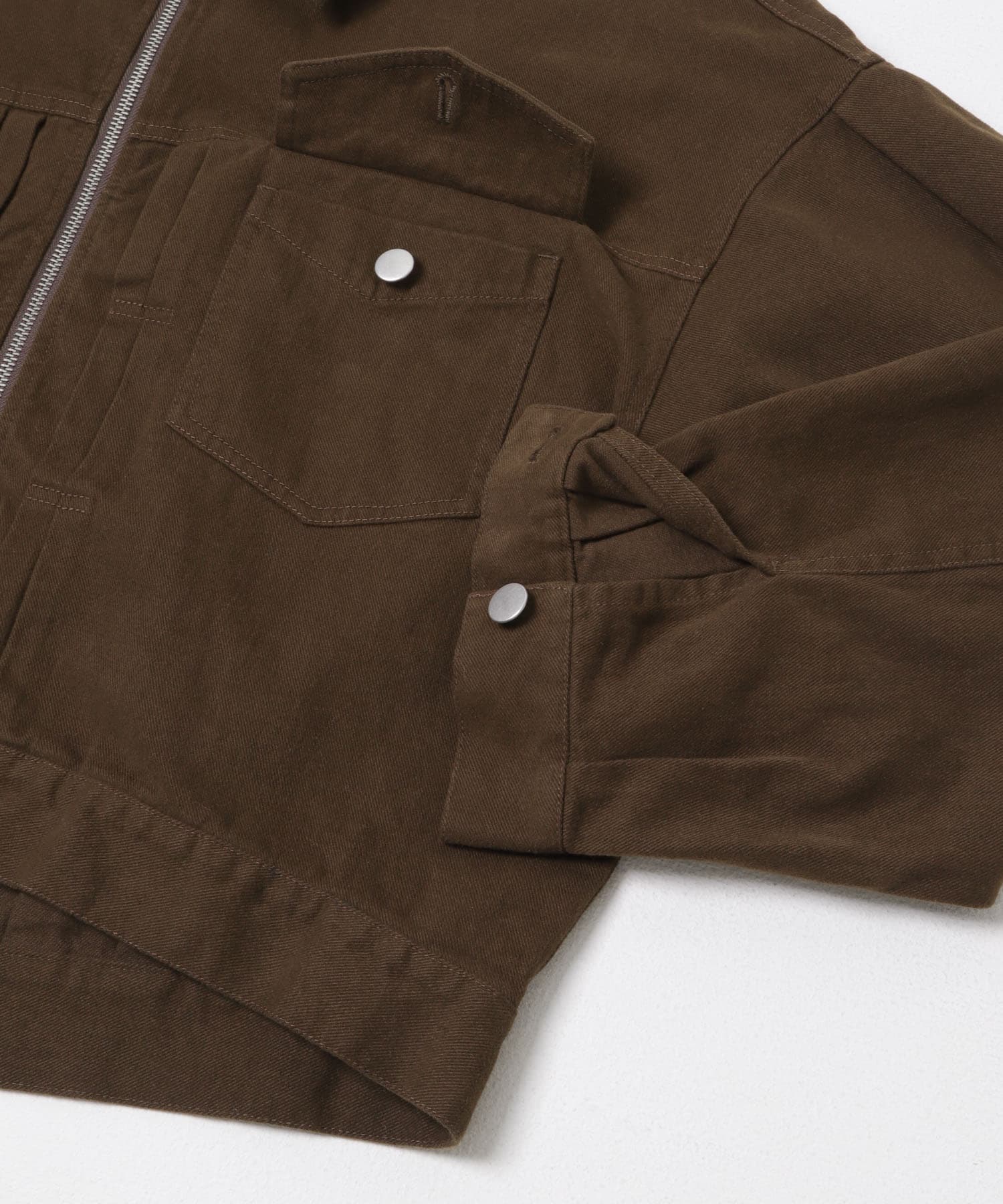 袖ボリュームZIPブルゾン BRN Free