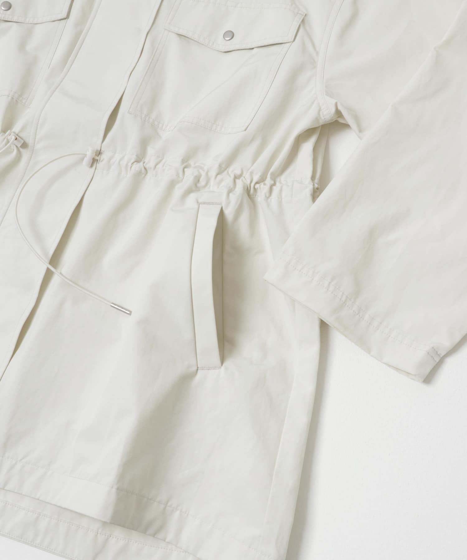 『撥水/イージーケア』ライトフーディーブルゾン ECRU Free