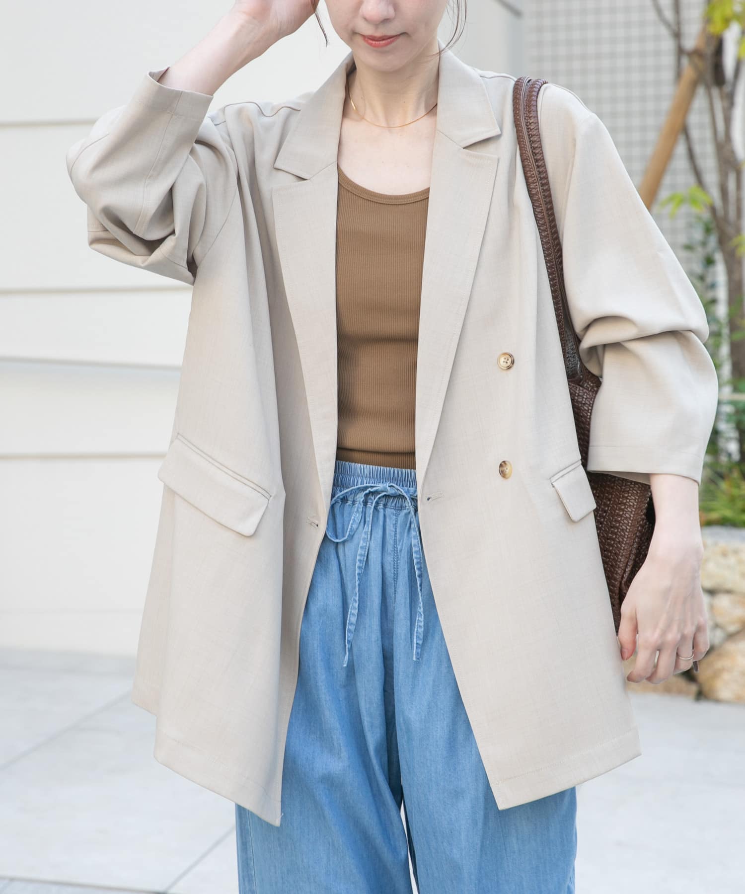 リネンライクジャケット