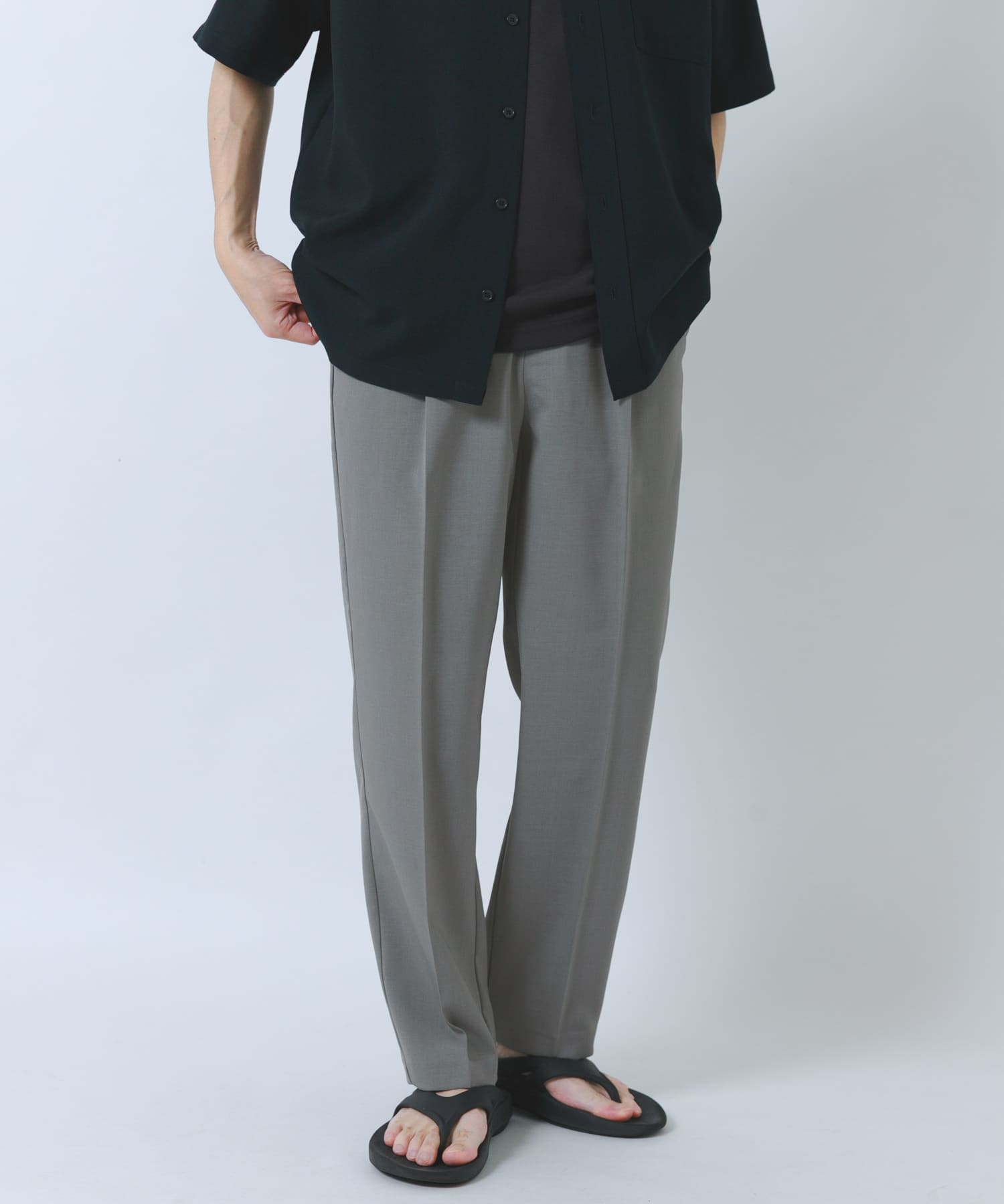 『イージーケア/吸水速乾/接触冷感』高機能ドライタッチイージートラウザー(楽着シリーズ)