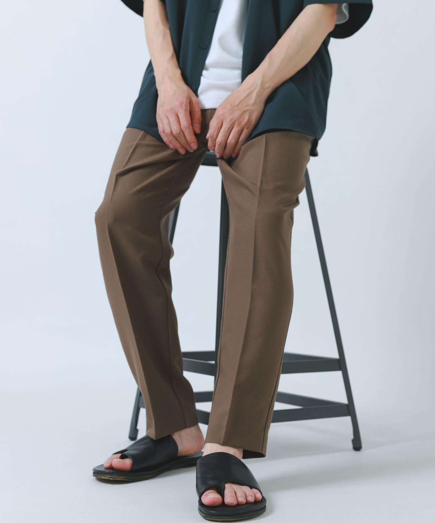 『撥水/防汚/接触冷感』多機能 ウエスト切替 イージーパンツ(楽着シリーズ)