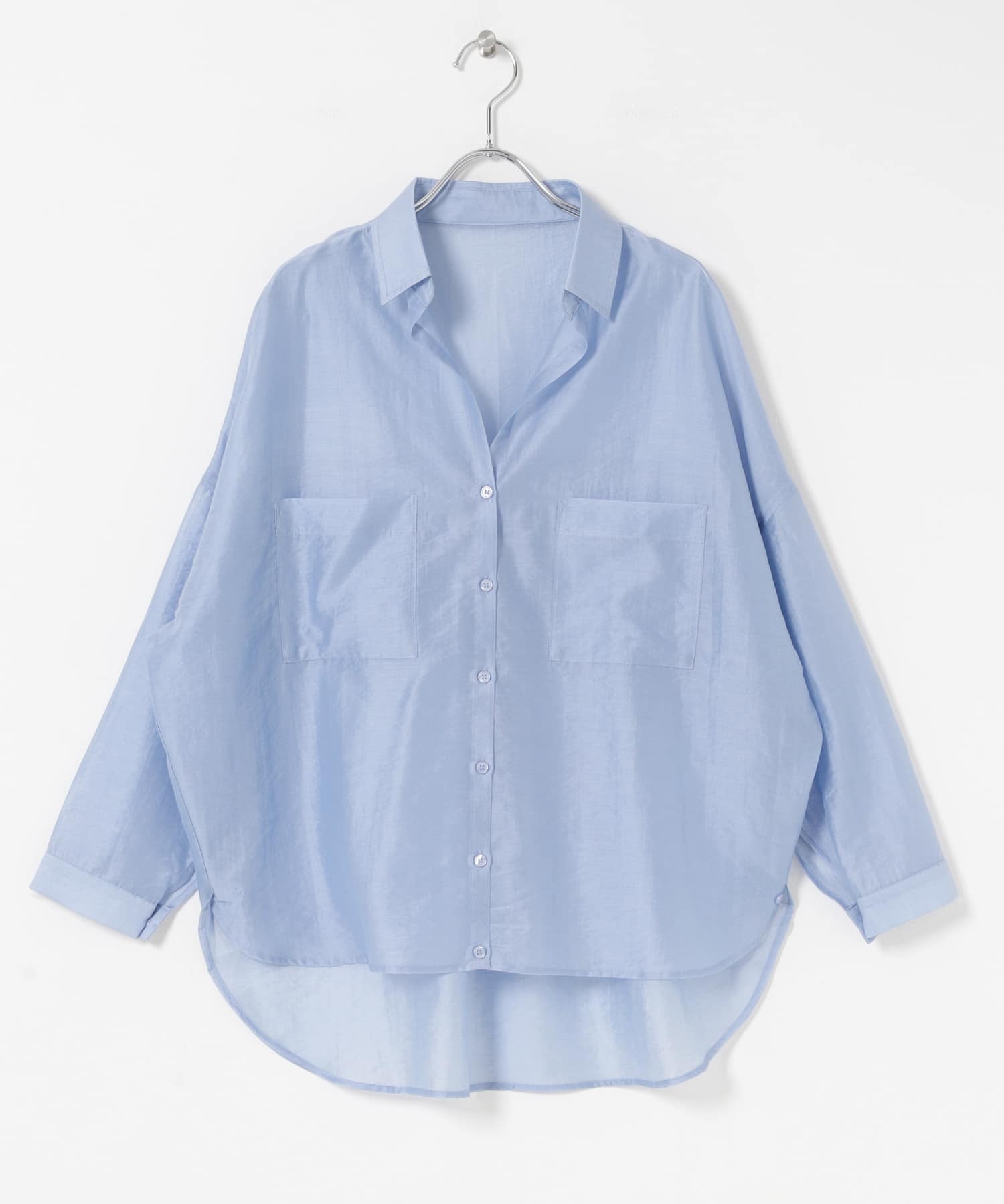 シアーポケットスキッパーシャツ L.BLU Free