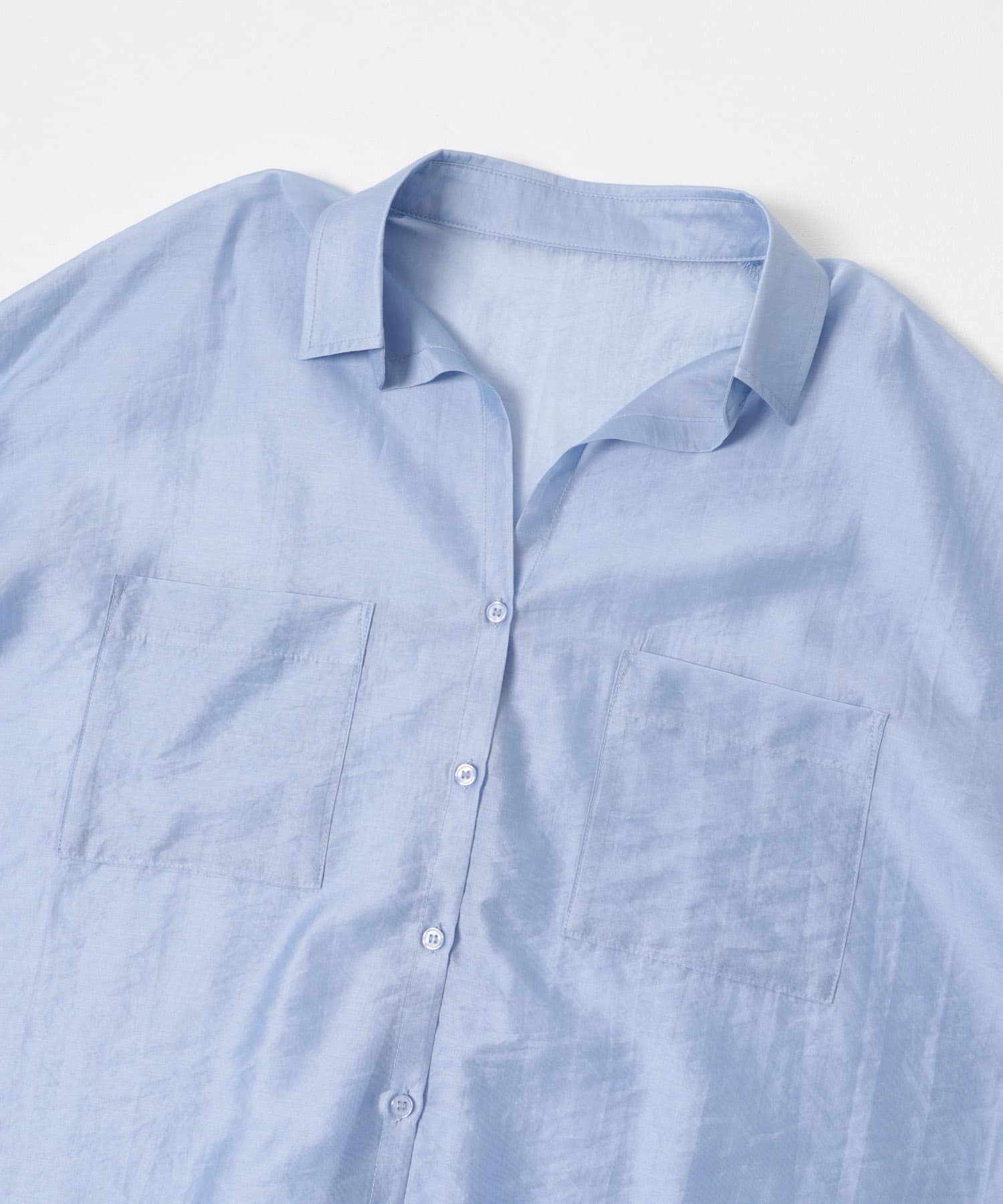 シアーポケットスキッパーシャツ L.BLU Free