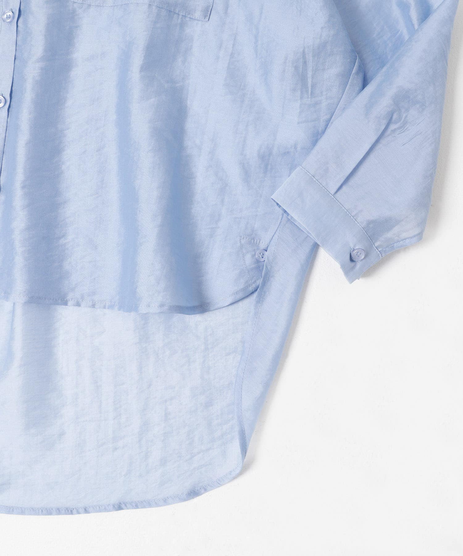 シアーポケットスキッパーシャツ L.BLU Free