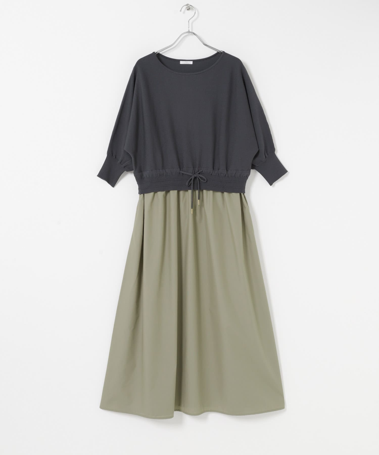 ニットドッキングワンピース BLU Free