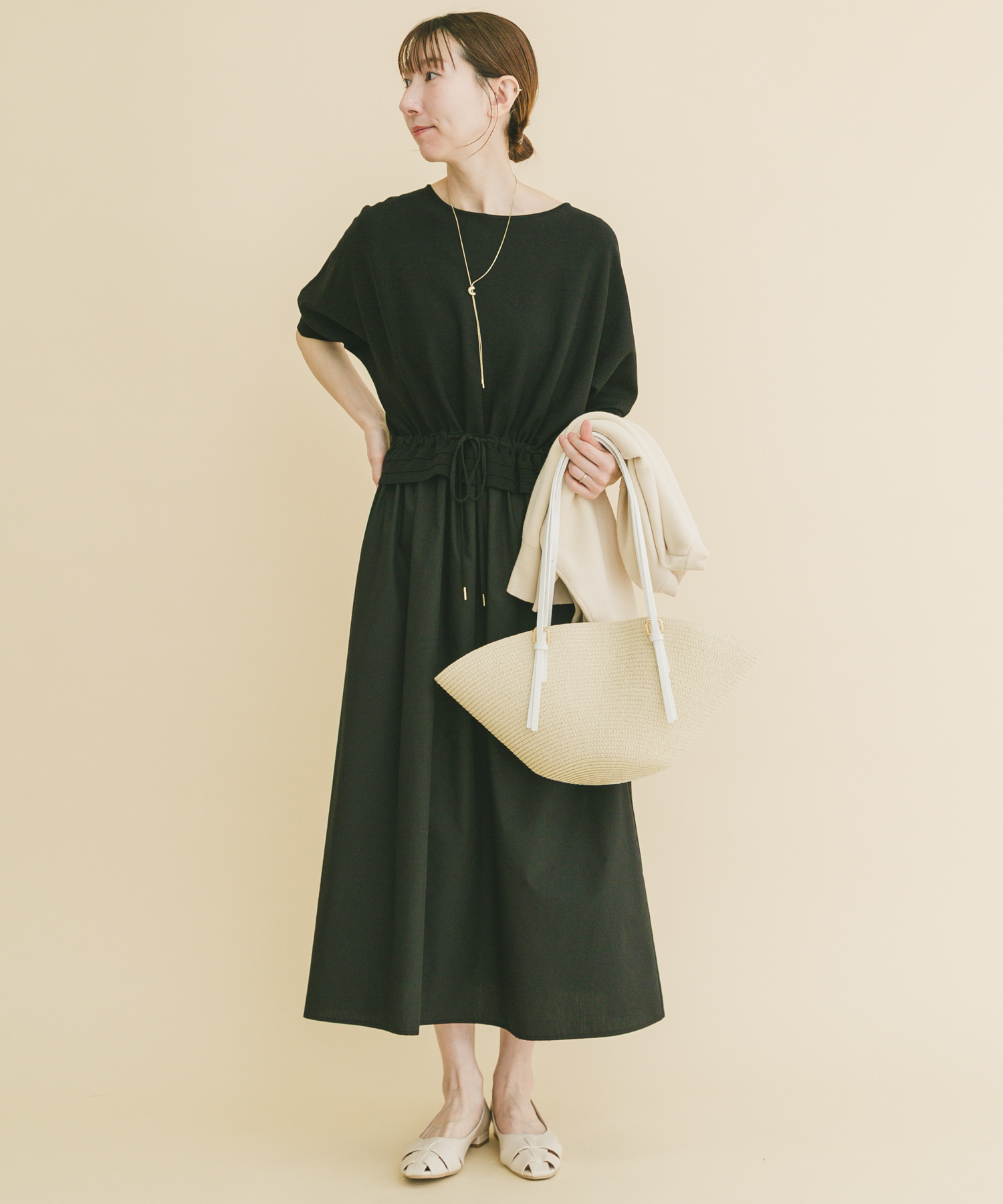 ニットドッキングワンピース