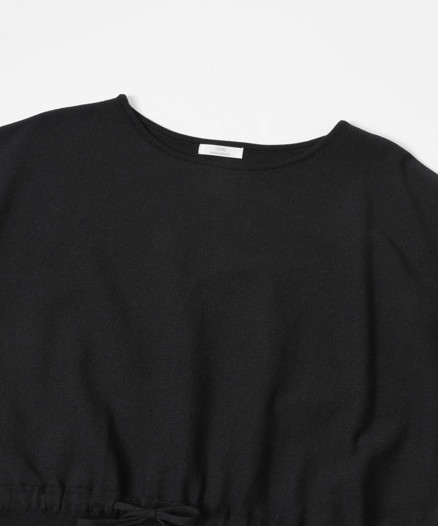 ニットドッキングワンピース BLK Free