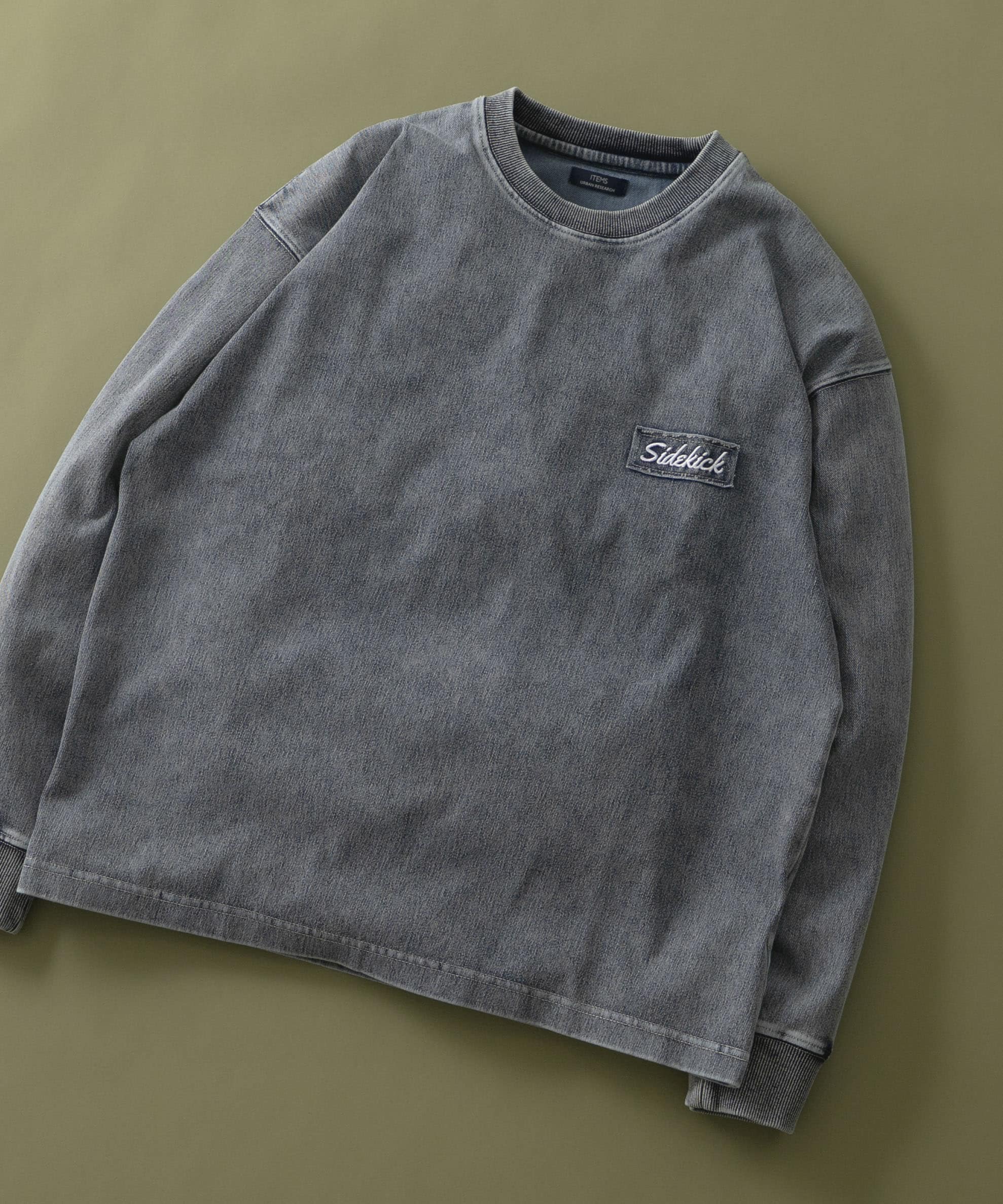 ワンポイント刺繍 カットデニムTops