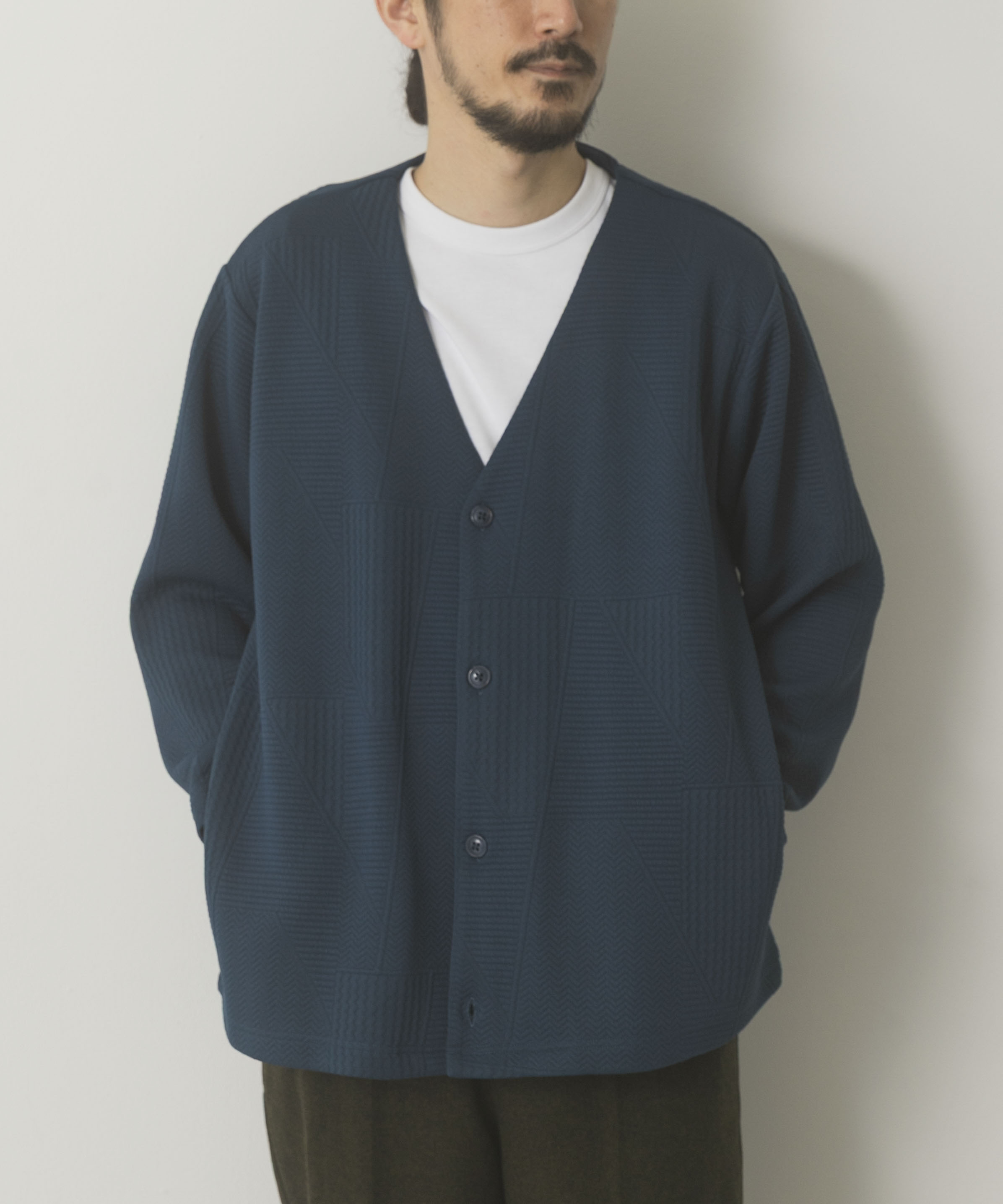 ジオメジャカード カットソーカーディガン