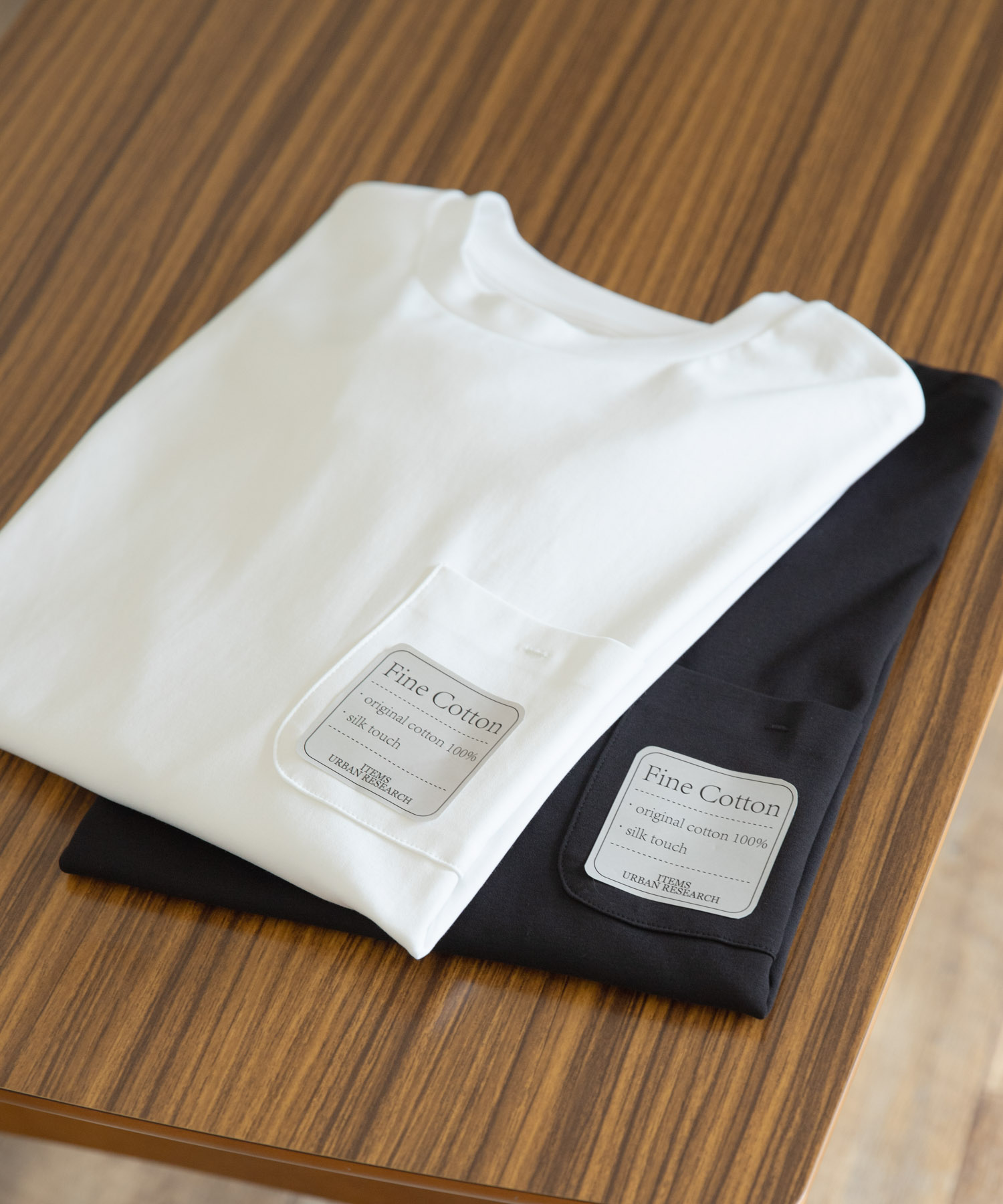 Fine Cotton クルーネック カットソー