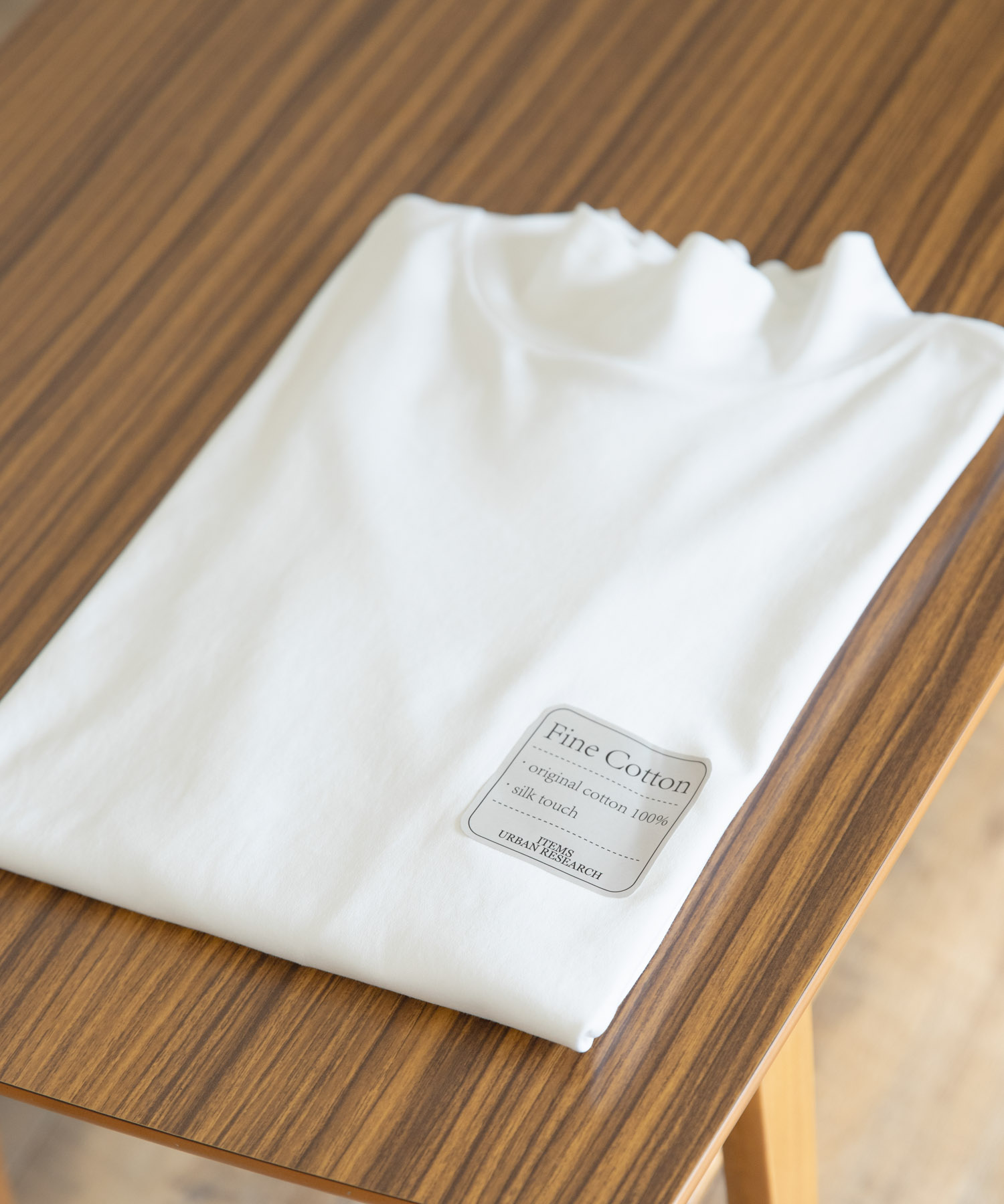 Fine Cotton ハイネック カットソー