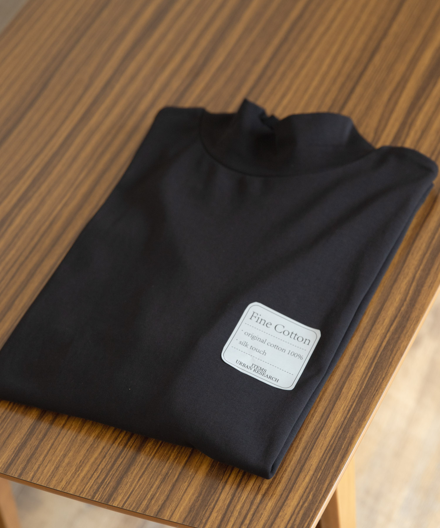 Fine Cotton ハイネック カットソー