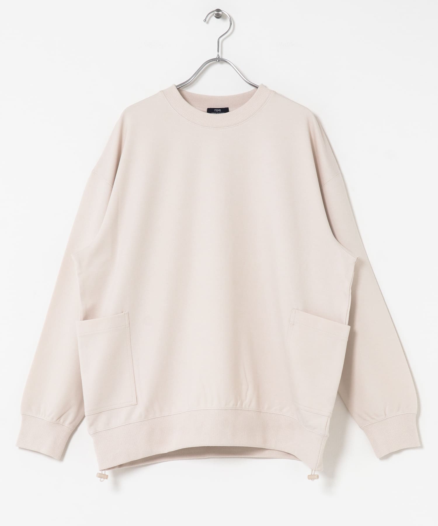 サイドストレージ長袖ポンチTops BEG M