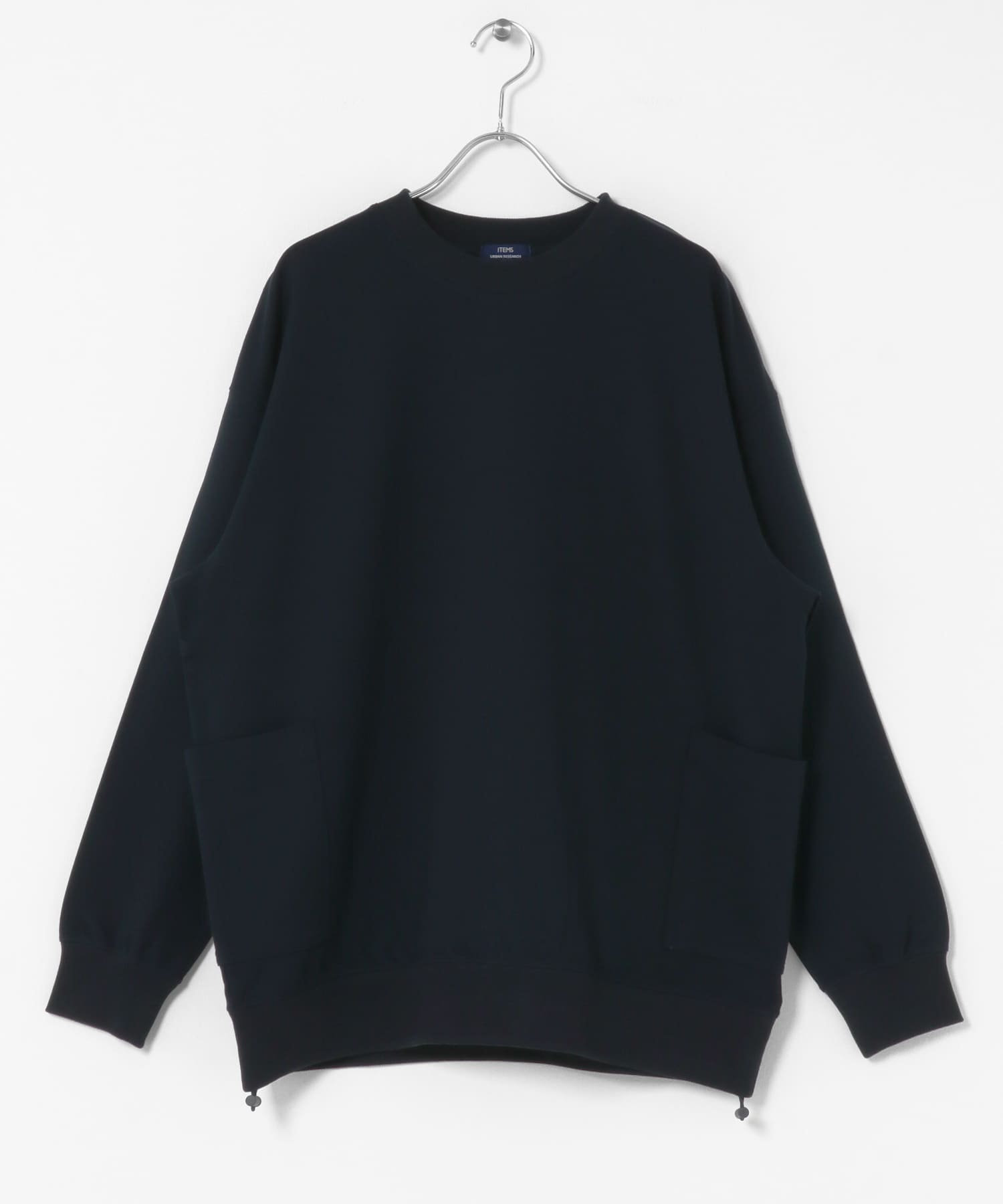 サイドストレージ長袖ポンチTops BLK M