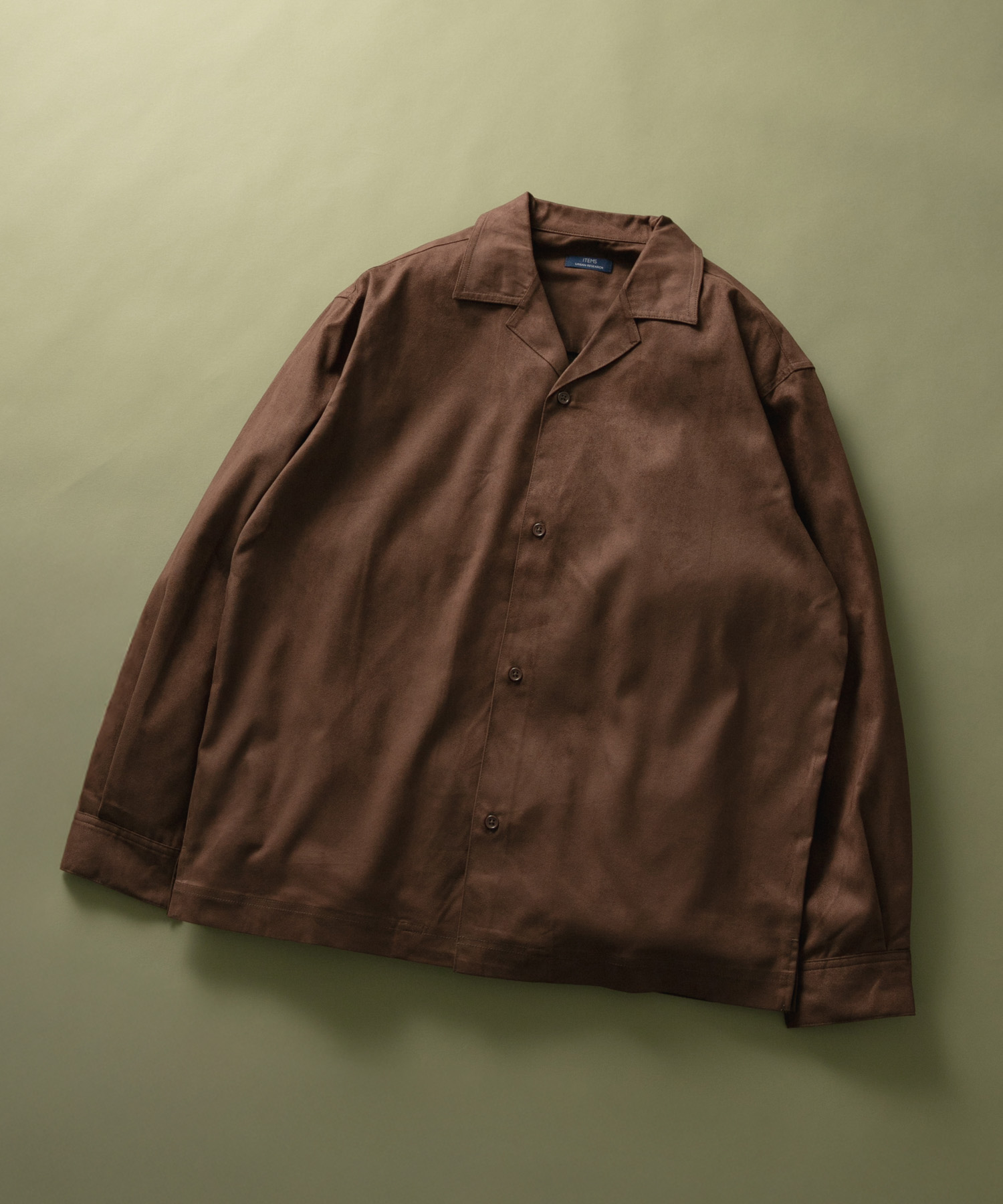 FS Open Collar Shirts BRN L