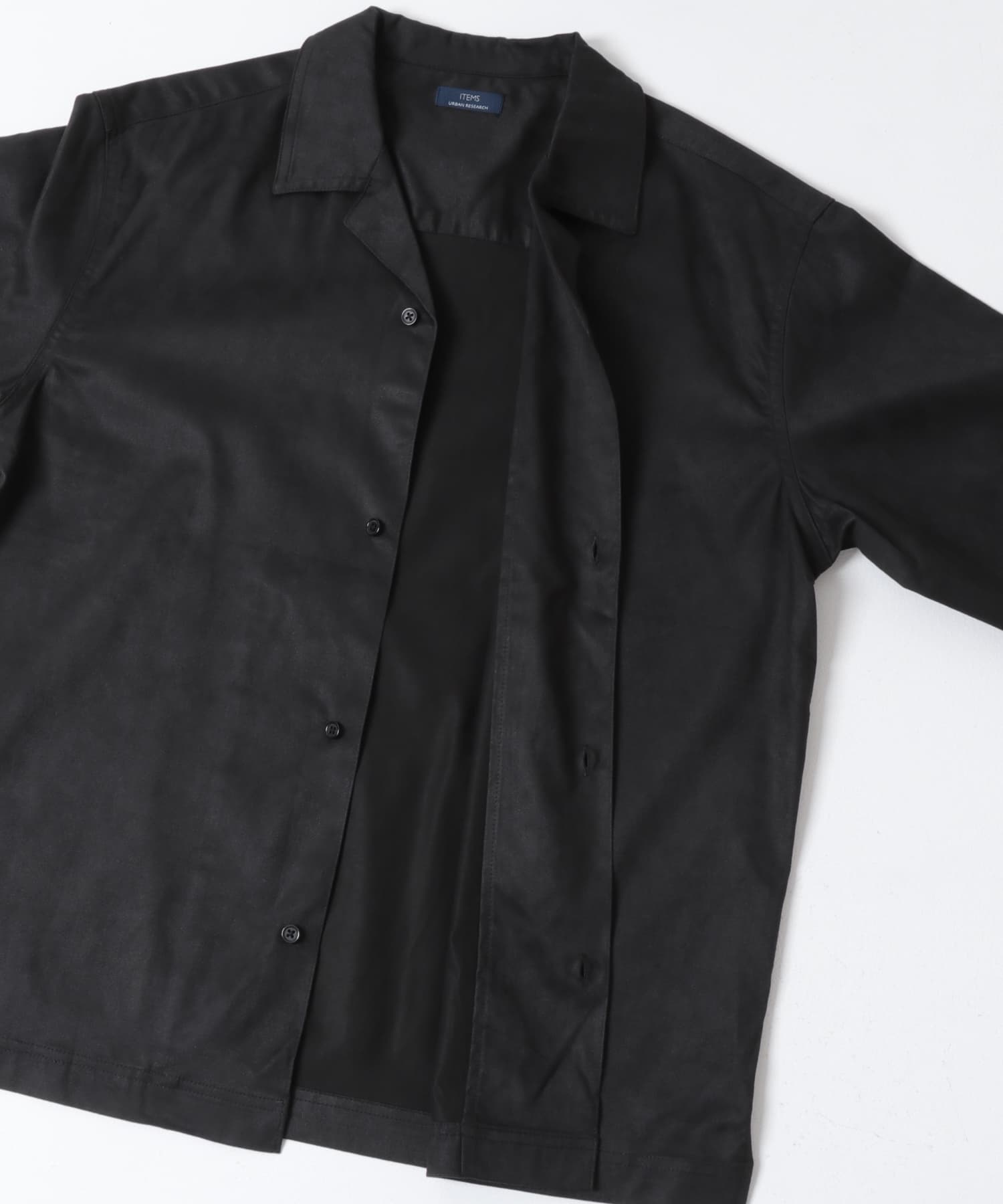 FS Open Collar Shirts BLK M