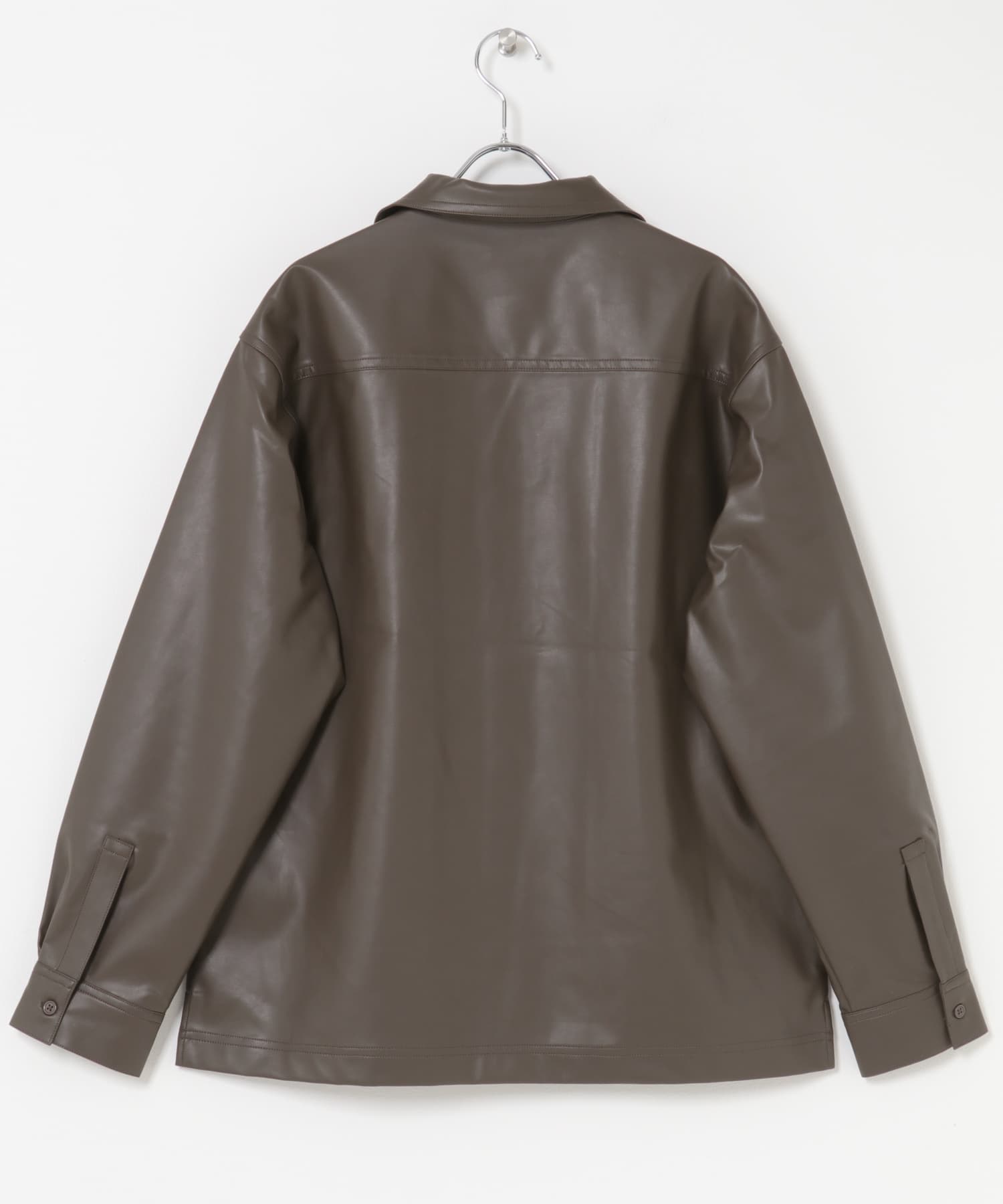 F.L. Open Collar Shirts BRN M