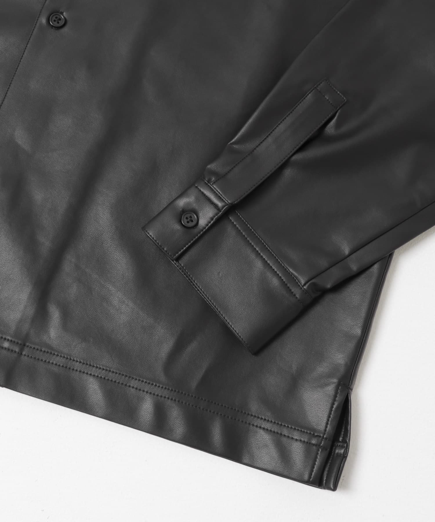 F.L. Open Collar Shirts BLK M