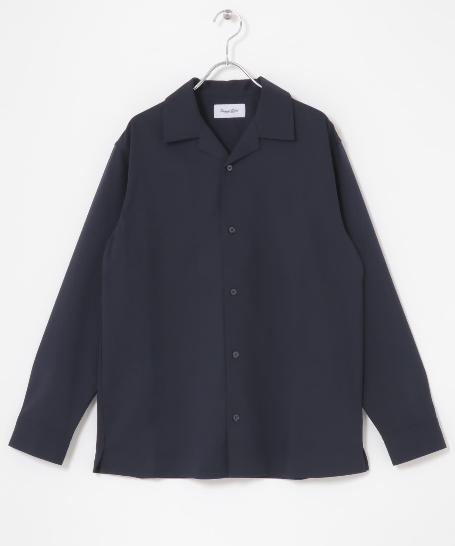 FINE WOOL Blend Shirts NVY M