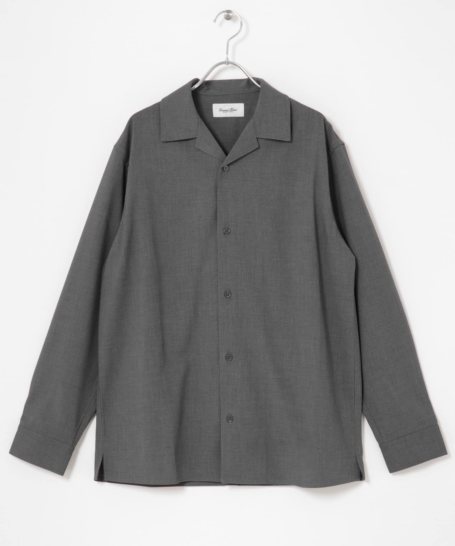 FINE WOOL Blend Shirts GRY M