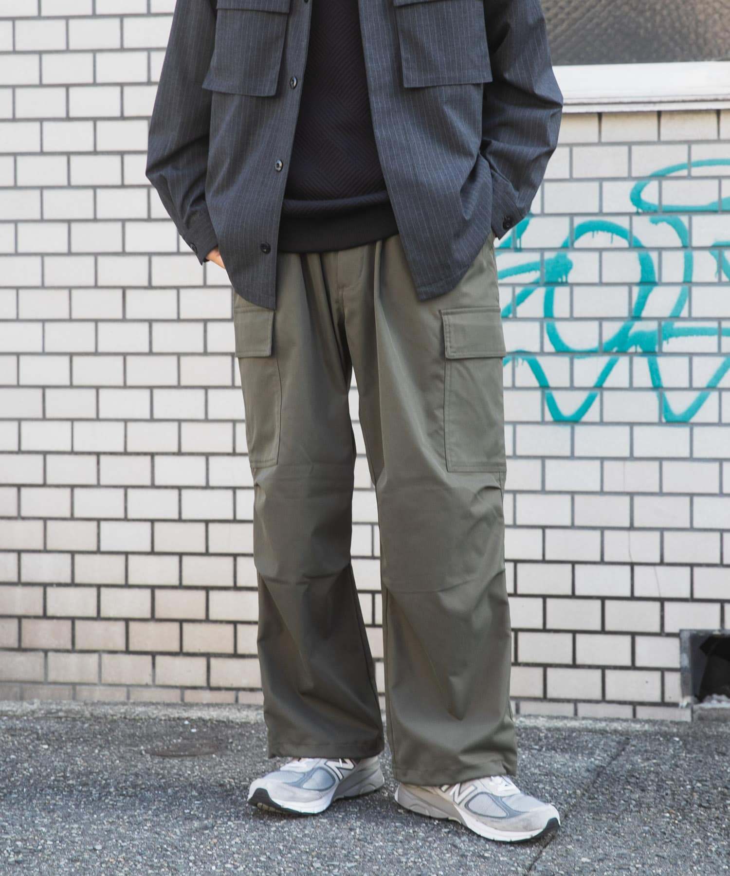 ウエストイージー ポリツイル カーゴパンツ