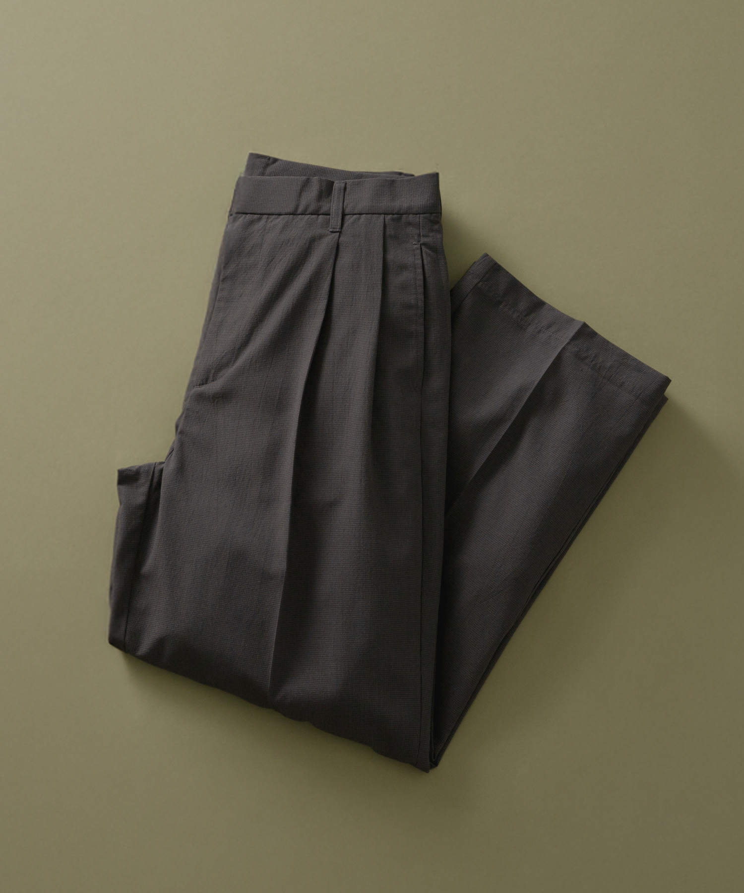 ミニマルチェック クラシック トラウザー