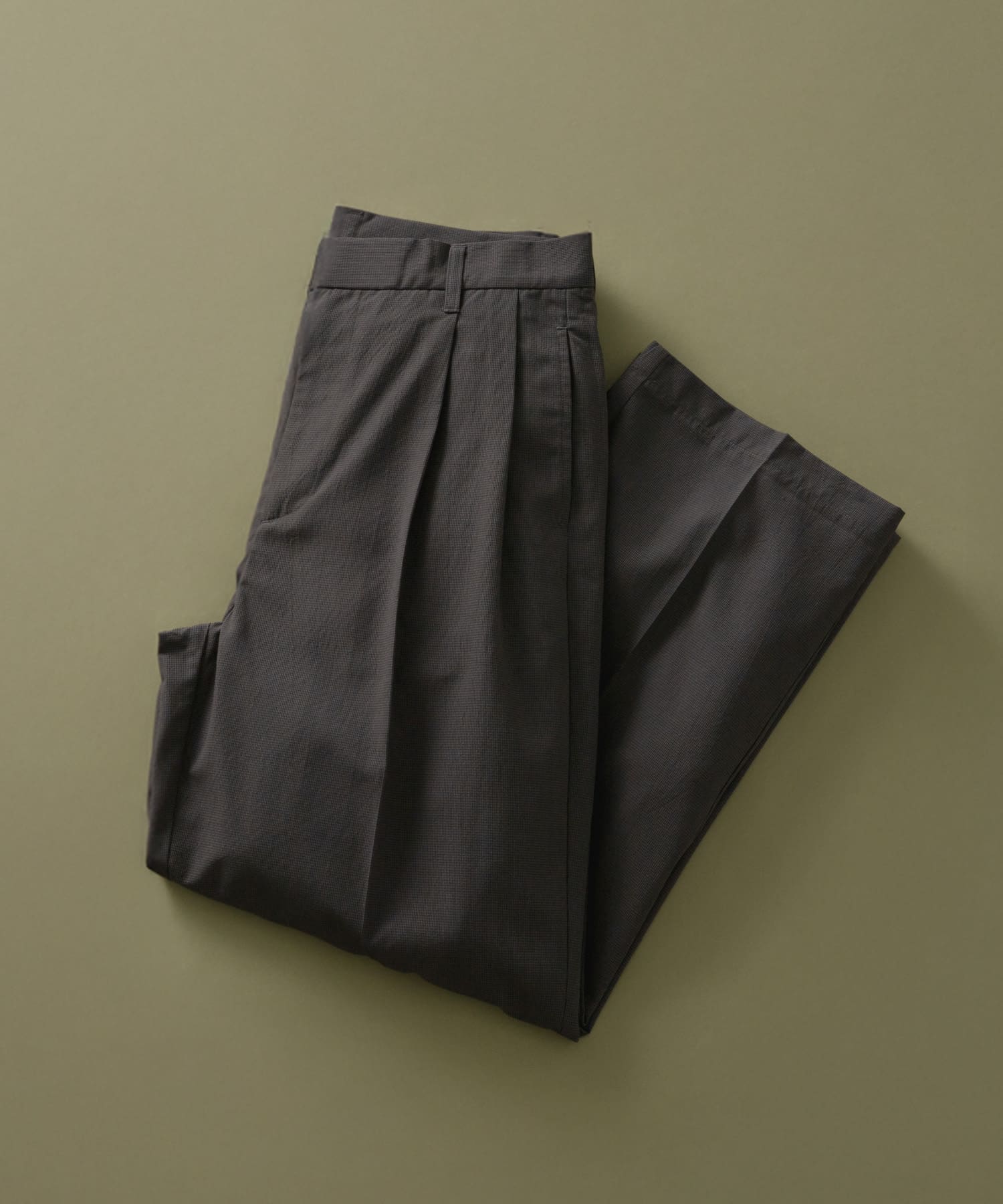 ミニマルチェック クラシック トラウザー